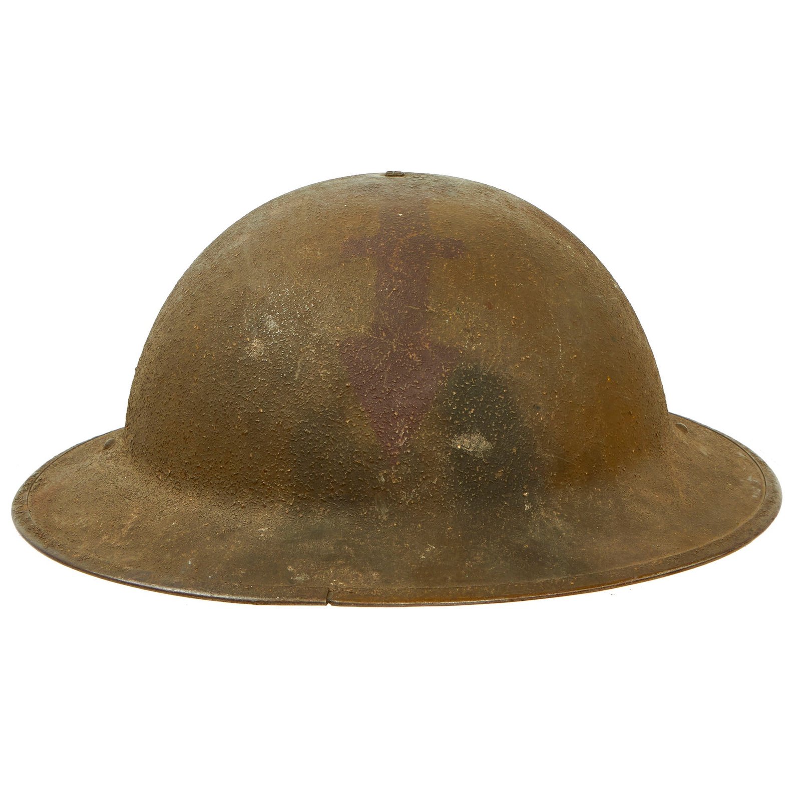 Buy Original U.S. WWI 32nd Infantry “Red Arrow” Division M1917 Doughboy Helmet - Complete | Original Firearms Antique For Sale