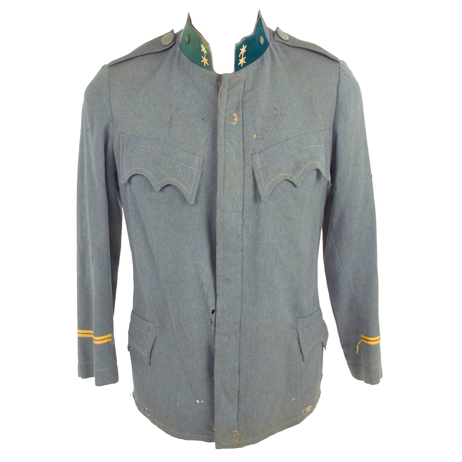 Buy Original Austro-Hungarian WWI Officer’s Summerweight M1908 Pike Gray Tunic | Original Firearms Antique For Sale