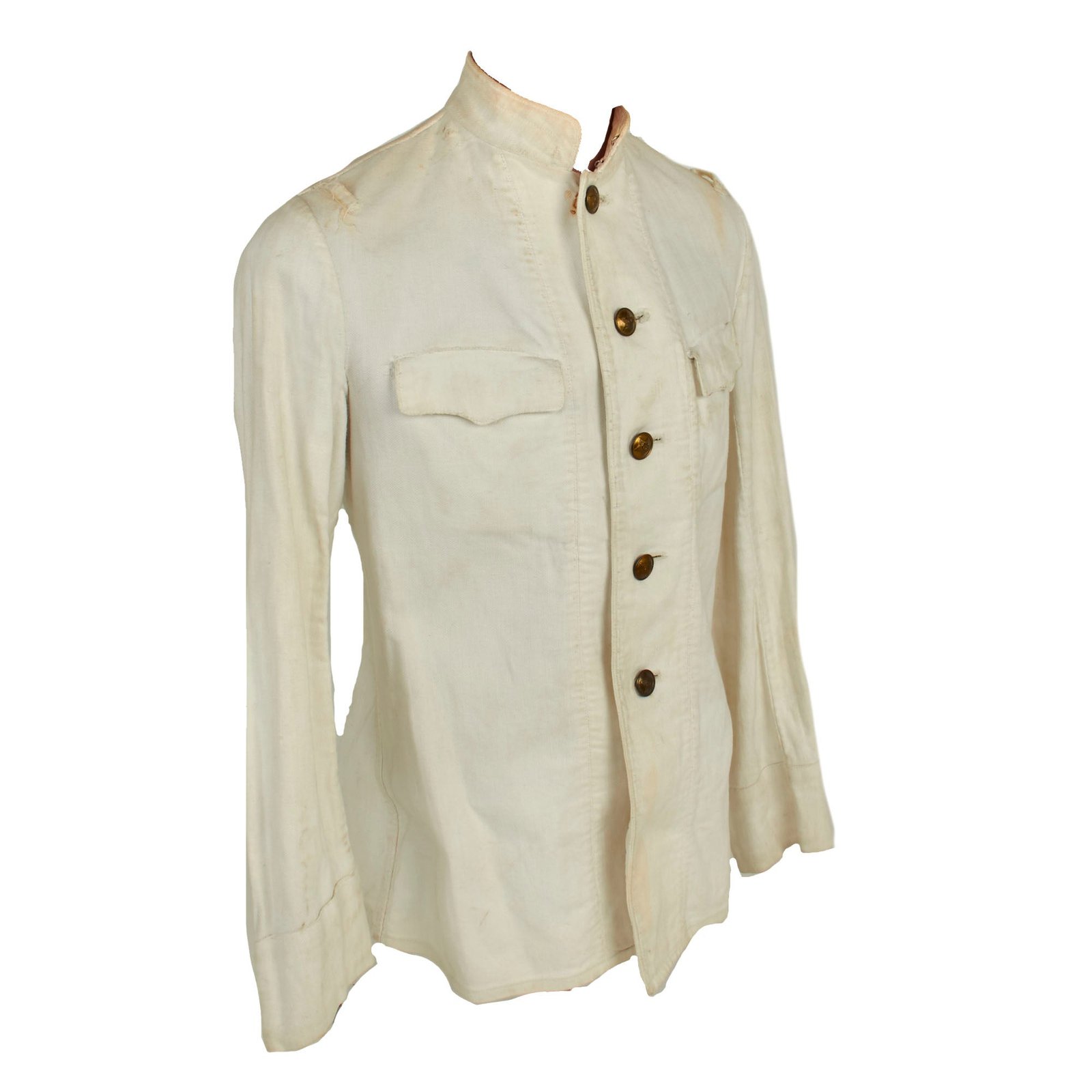 Buy Original Soviet WWII Era M-1943 Officers Summer White Kitel Uniform Tunic | Original Firearms Antique For Sale