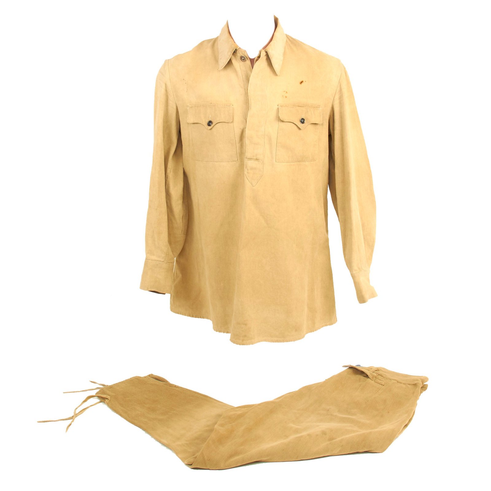 Buy Original Soviet WWII Red Army Enlisted Gymnastyorka Smock With Pants | Original Firearms Antique For Sale