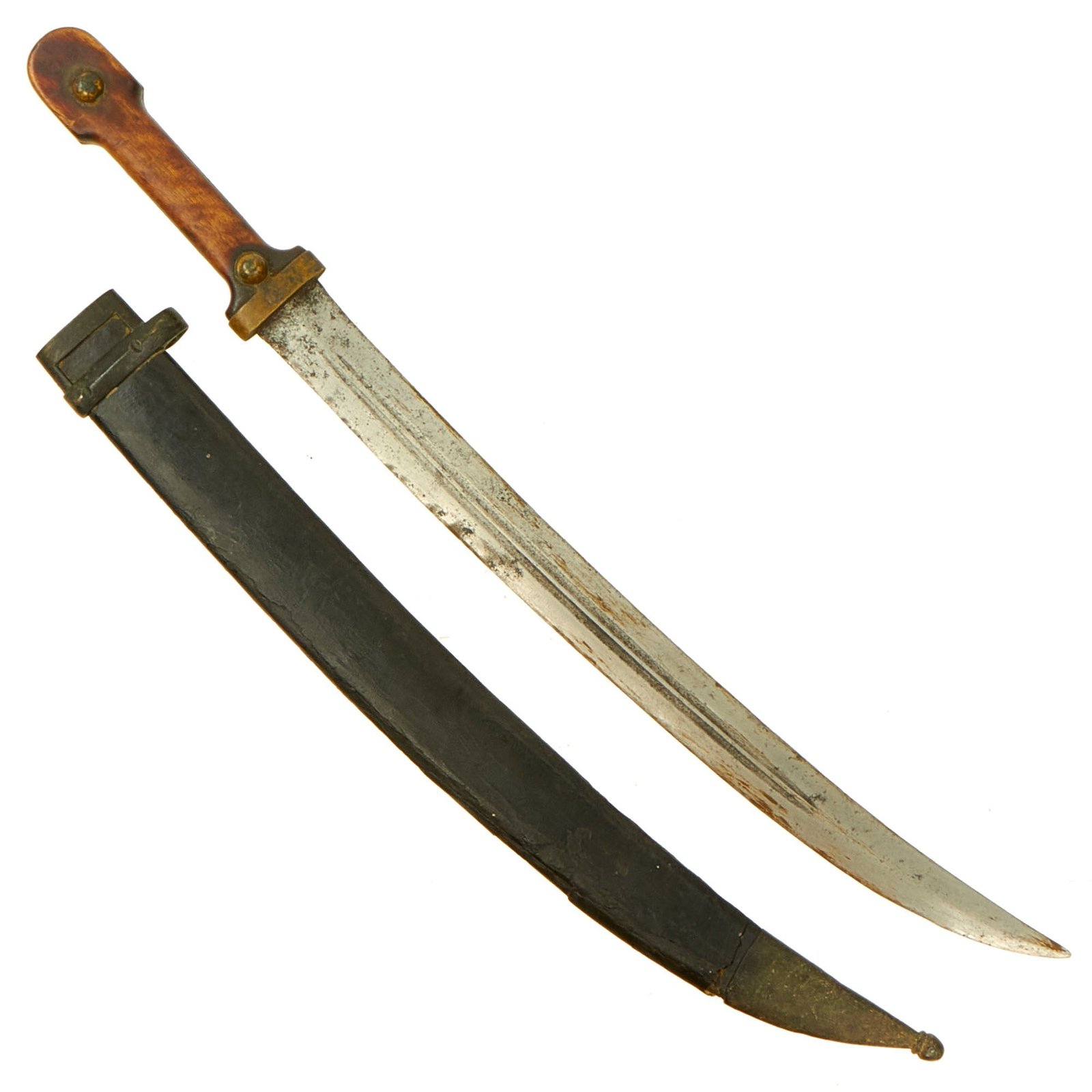 Buy Original Imperial Russian WWI M1907 "Bebut" Artillery Kindjal Short Sword with Scabbard - dated 1915 | Original Firearms Antique For Sale