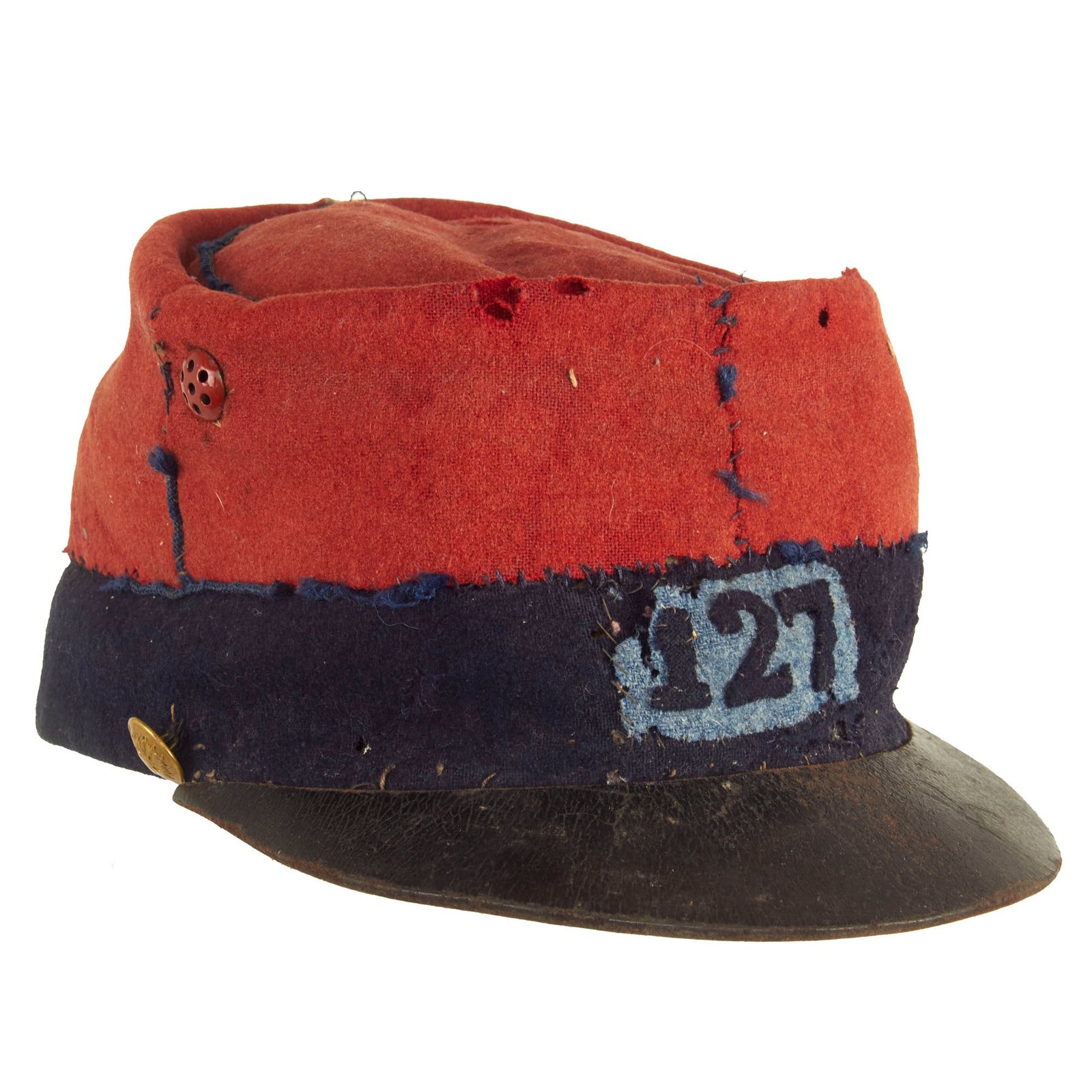 Buy Original French WWI Model 1884 “Madder Red” 127th Regiment d’Infanterie Kepi - 127th Infantry Regiment | Original Firearms Antique For Sale
