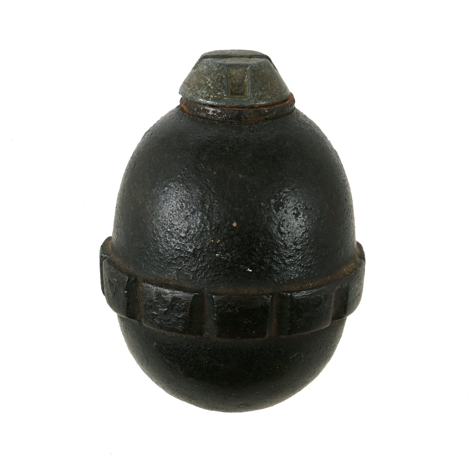 Buy Original German WWI Model 1917 n/A Inert Egg Hand Fragmentation Grenade With Transit Plug - Eierhandgranate | Original Firearms Antique For Sale