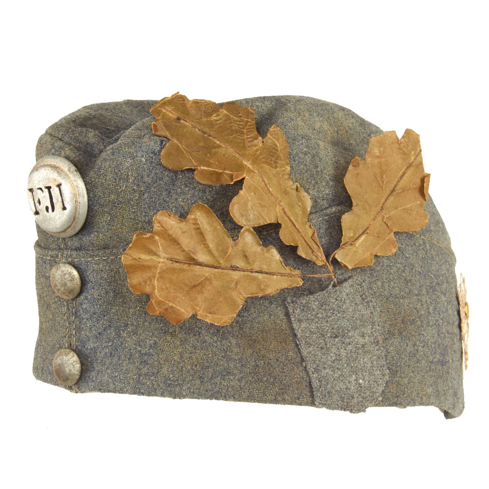 Buy Original Austro-Hungarian WWI Named Enlisted Man's Overseas Cap With Edelweiss Device and “FJI” Cap Badge | Original Firearms Antique For Sale