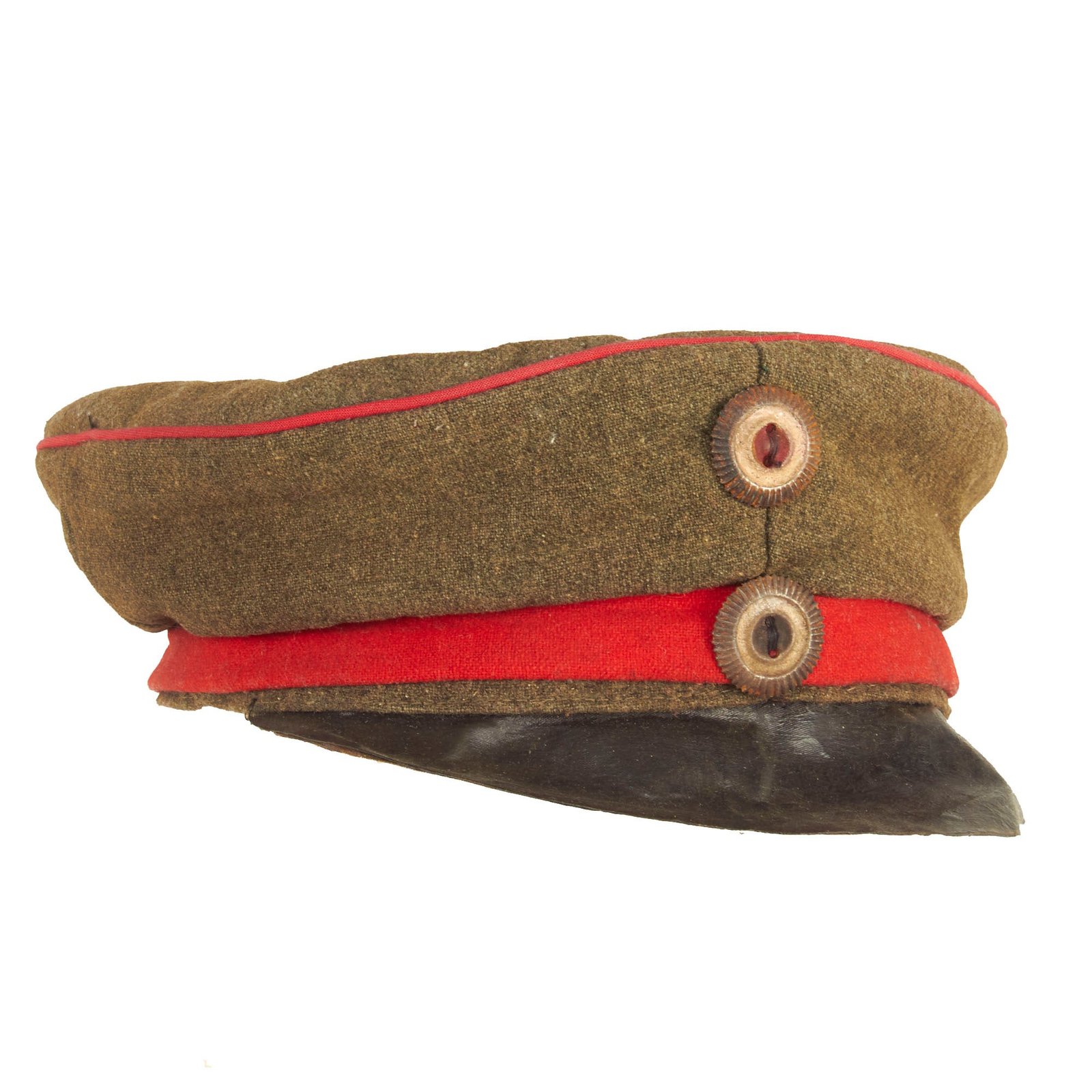 Buy Original Imperial German WWI NCO Modified M1907 Feldmütze Field Cap With Visor and Prussia Cockade | Original Firearms Antique For Sale
