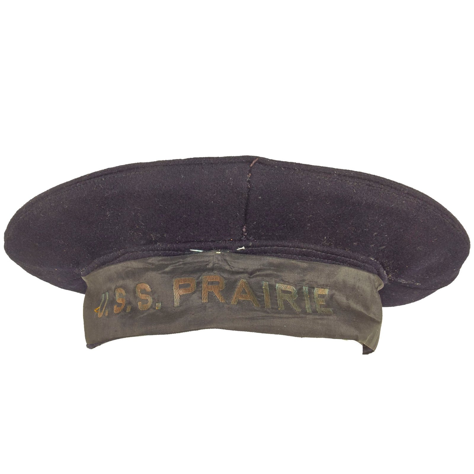 Buy Original U.S. Spanish-American War Era US Navy Auxiliary Cruiser U.S.S. Prairie (AD-5) “Flat Hat” | Original Firearms Antique For Sale