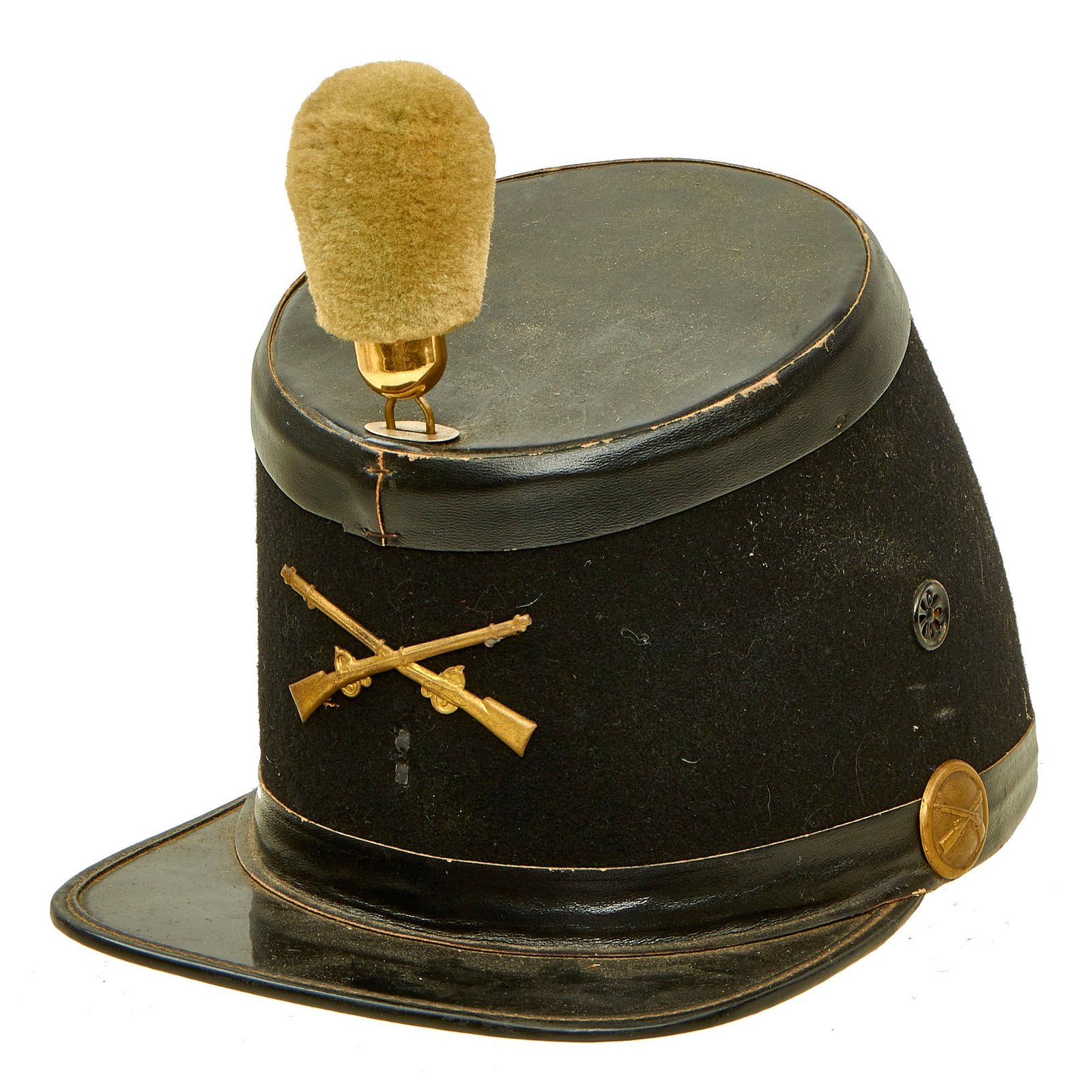 Buy Original U.S. Indian Wars US Army Infantry “Albert Cap” Style Shako | Original Firearms Antique For Sale