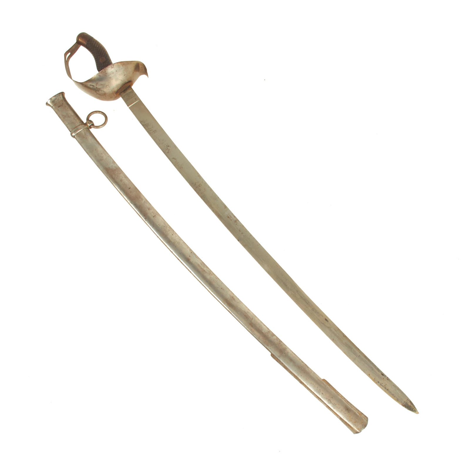 Buy Original Spanish-American War Modelo 1895 Mounted Troops Saber and Scabbard by Toledo - U.S. Bringback | Original Firearms Antique For Sale