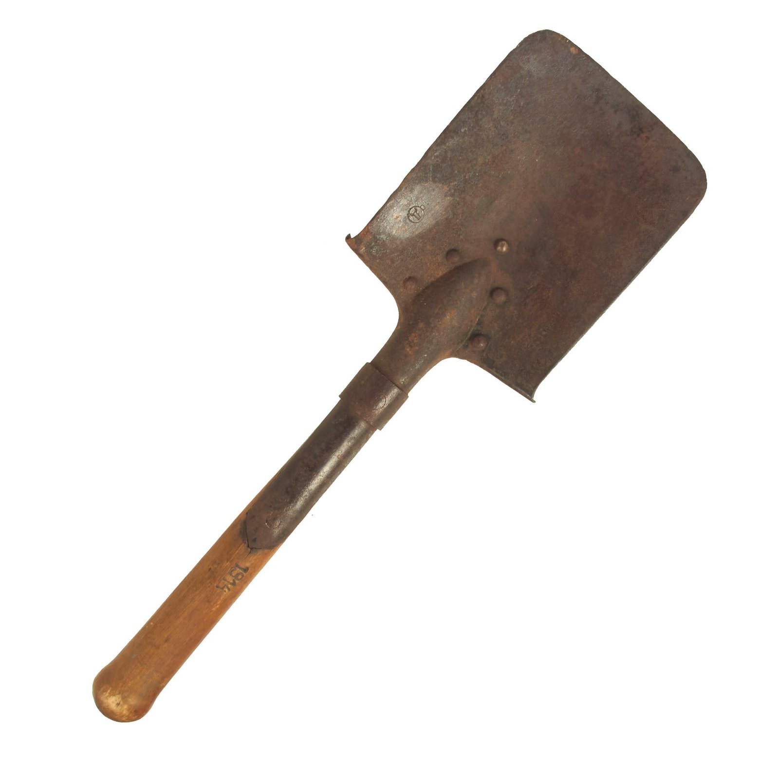 Buy Original Russian WWI Era MPL-50 Entrenching Tool With Rare Imperial Eagle Still Visible - Dated 1914 | Original Firearms Antique For Sale