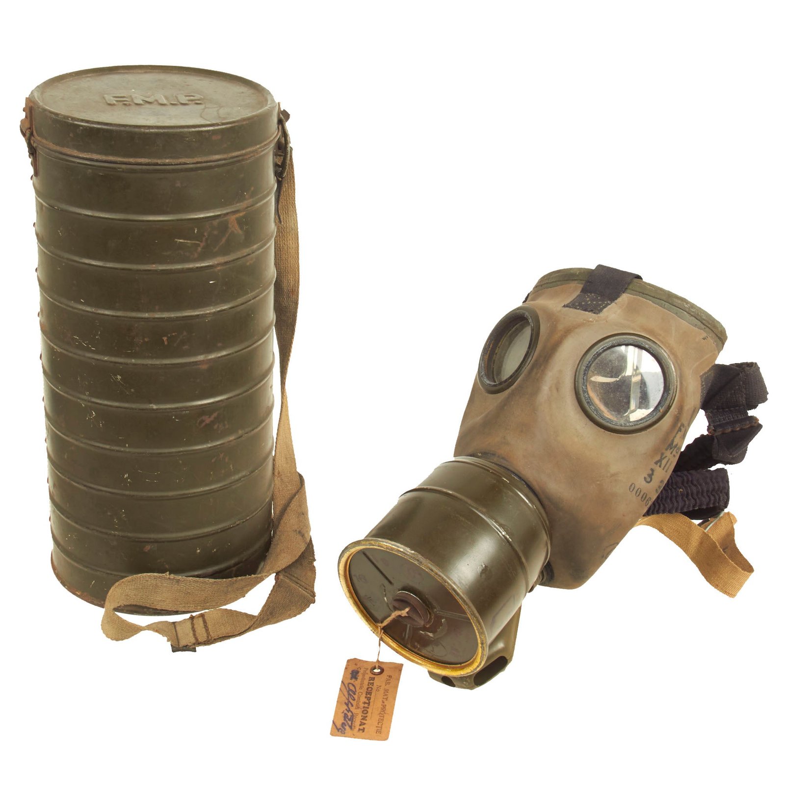 Buy Original Spanish Civil War Spanish Modelo 1935 Gasmask With Filter and Canister | Original Firearms Antique For Sale