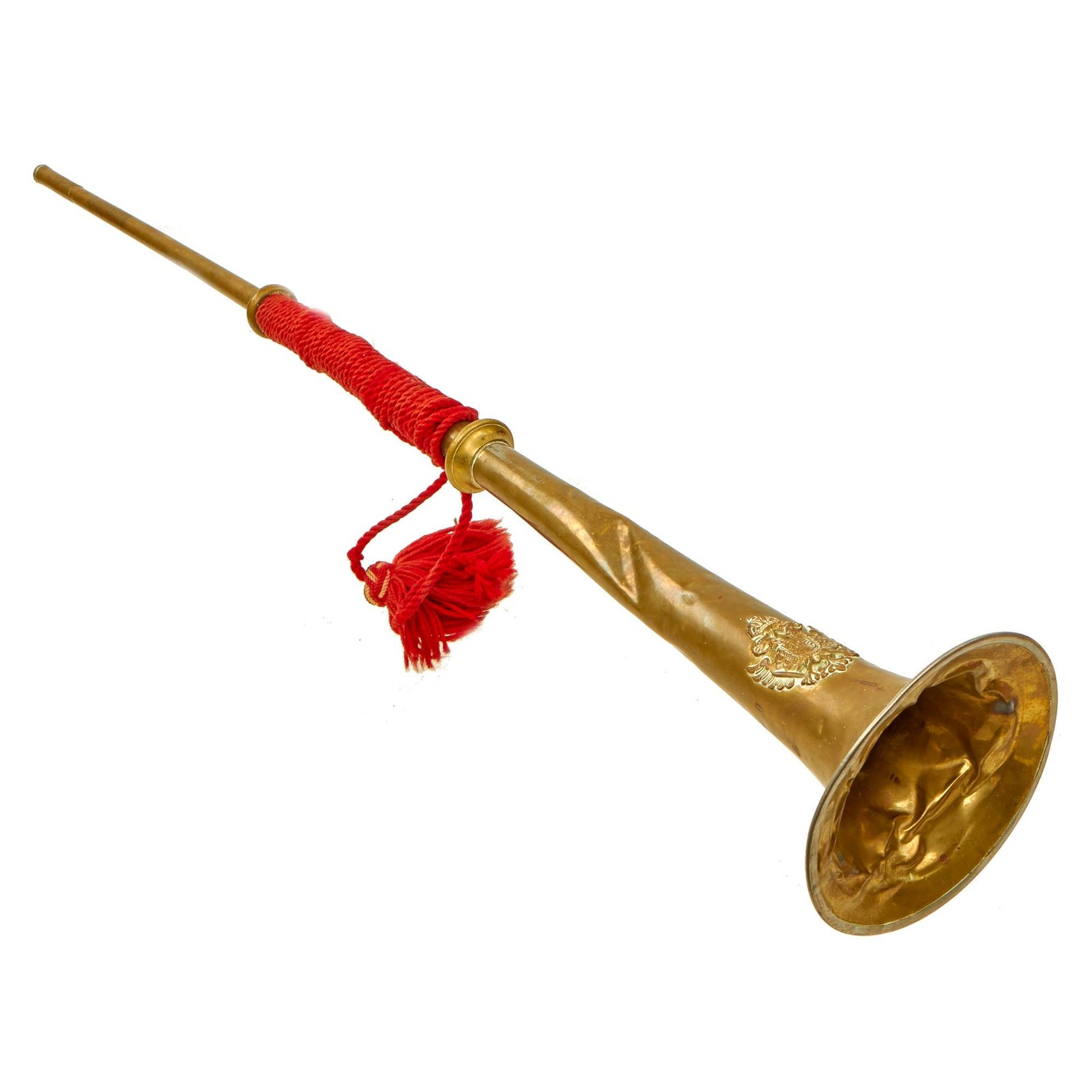 Buy Original Austro-Hungarian WWI Fanfare “Herald” Brass Ceremonial Trumpet | Original Firearms Antique For Sale