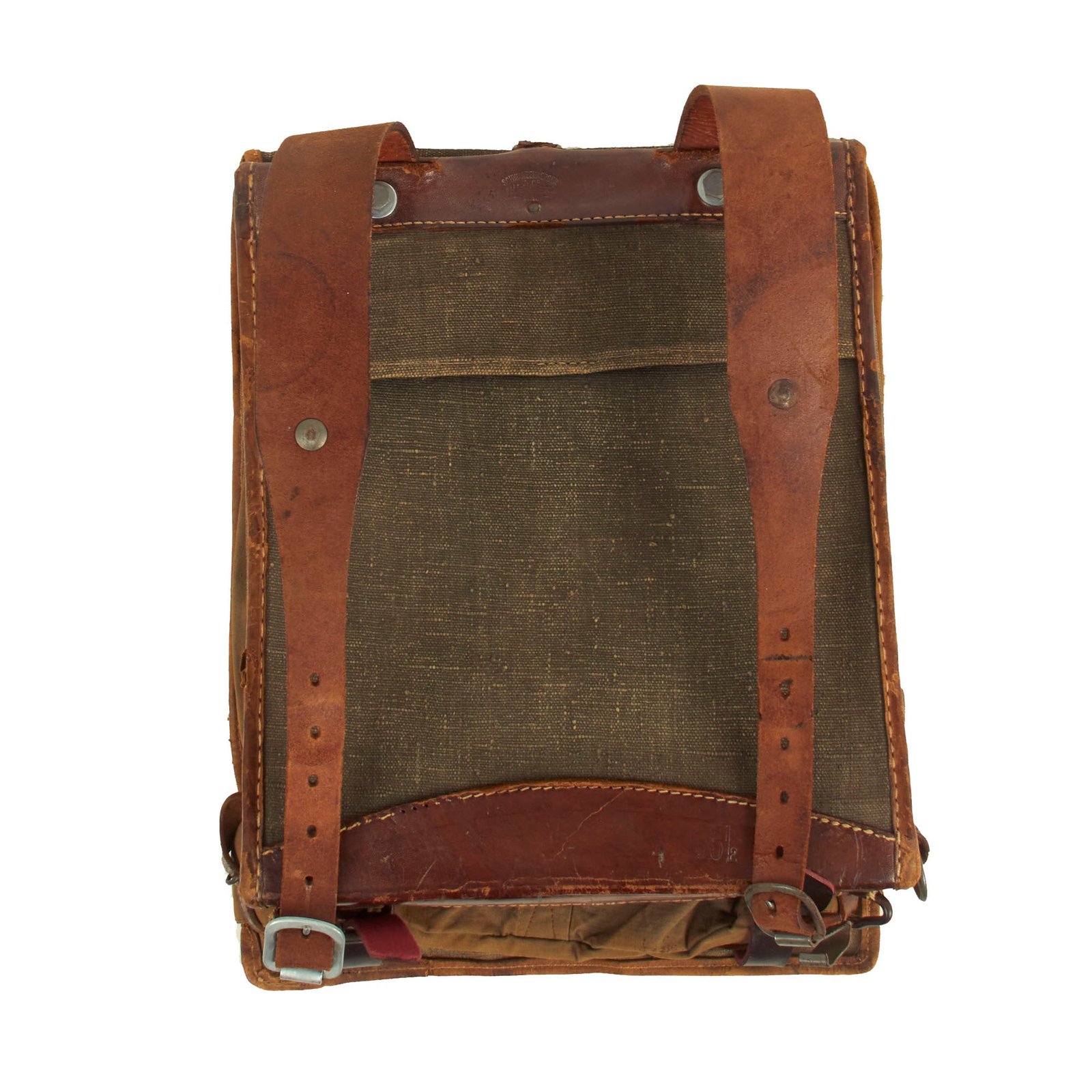 Buy Original Imperial German WWI Model 1895 Ersatz Tornister With Modified Weimar Republic Era Shoulder Straps - Dated 1918 | Original Firearms Antique For Sale