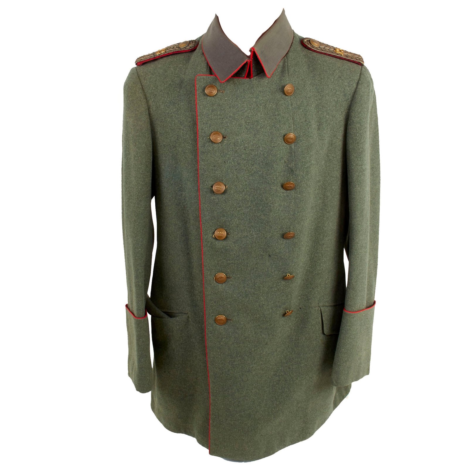 Buy Original Imperial German WWI Prussian 13th Infantry Regt. Leutnant Officer’s M-1915 Feldgrau "Litewka" Field Tunic | Original Firearms Antique For Sale