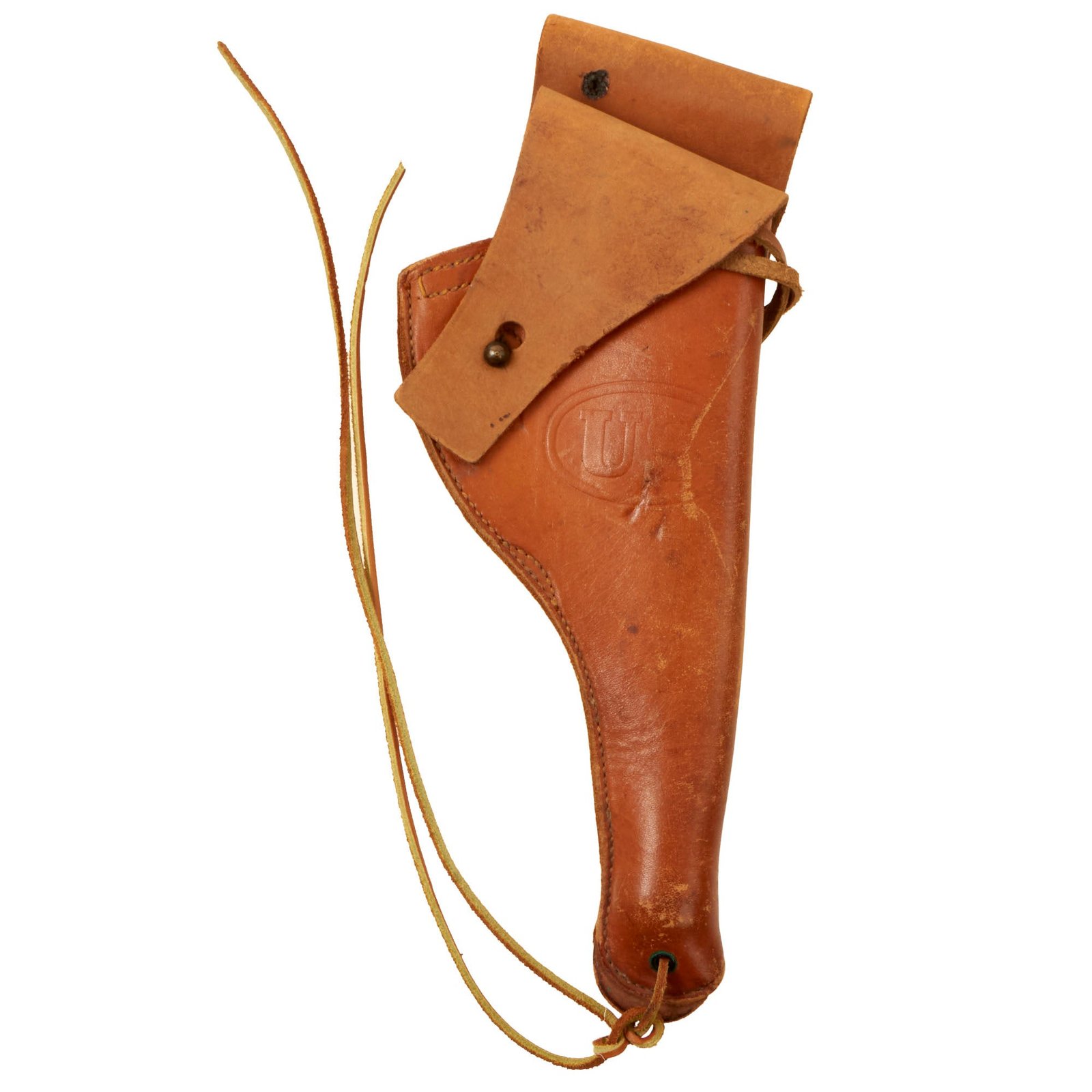 Buy Original U.S. WWII Leather Holster for M1917 .45 Revolver by Milwaukee Saddlery Co - Dated 1944 | Original Firearms Antique For Sale
