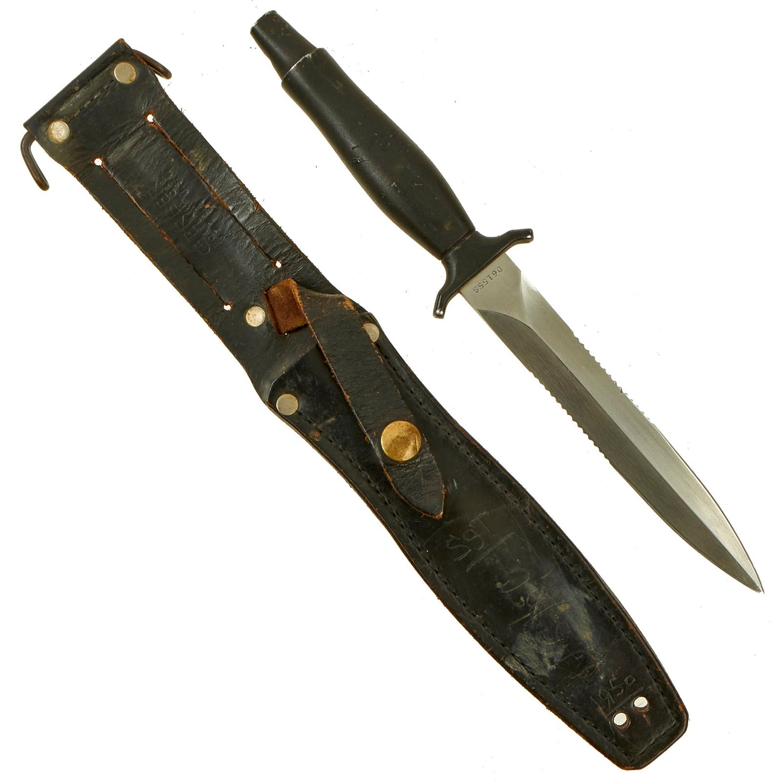 Buy Original U.S. Cold War Era Gerber MkII Fighting Survival Knife with Scabbard - Serial D6155S Made in 1985 | Original Firearms Antique For Sale