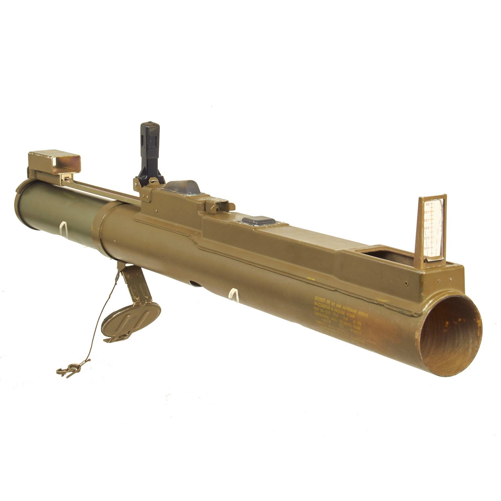 Buy Original U.S. Cold War Complete M72A2 Light Anti-Armor Weapon “LAW” Tube - Dated 1978 - INERT | Original Firearms Antique For Sale