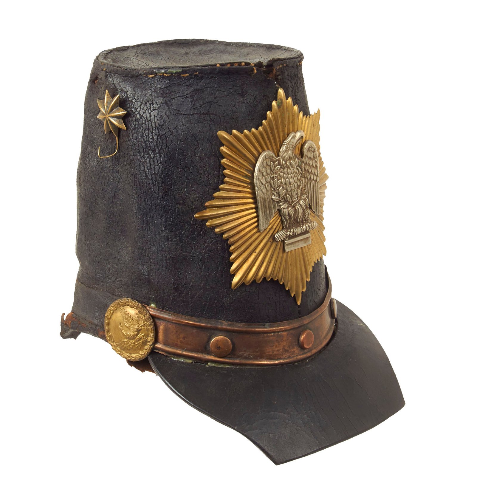 Buy Original U.S. Seminole Wars Early 19th Century Dragoons Shako | Original Firearms Antique For Sale