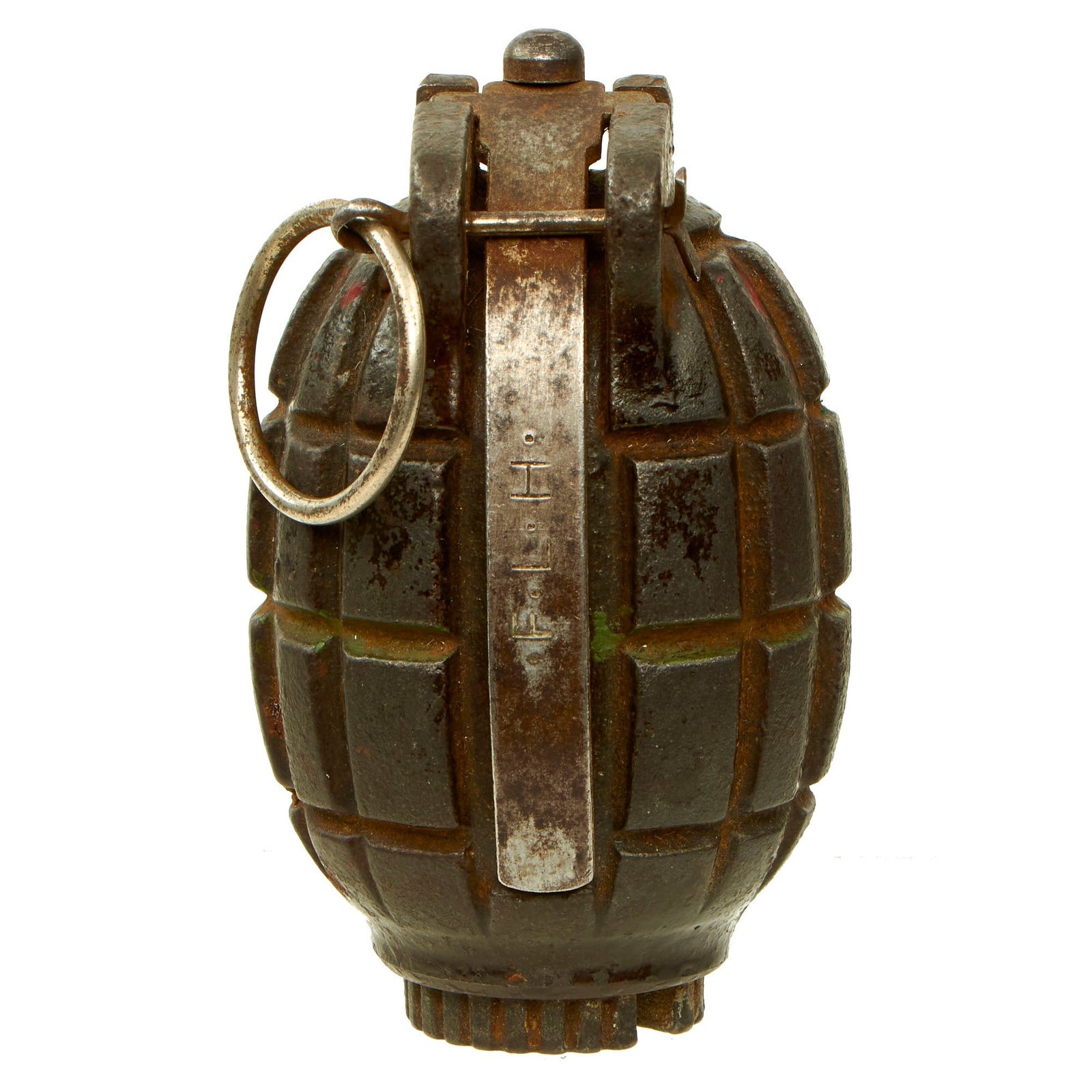 Buy Original British WWII Mills Bomb No. 36M MKI Grenade by F. L. Hudson & Co. of Brisbane, Australia - Dated 1944 | Original Firearms Antique For Sale