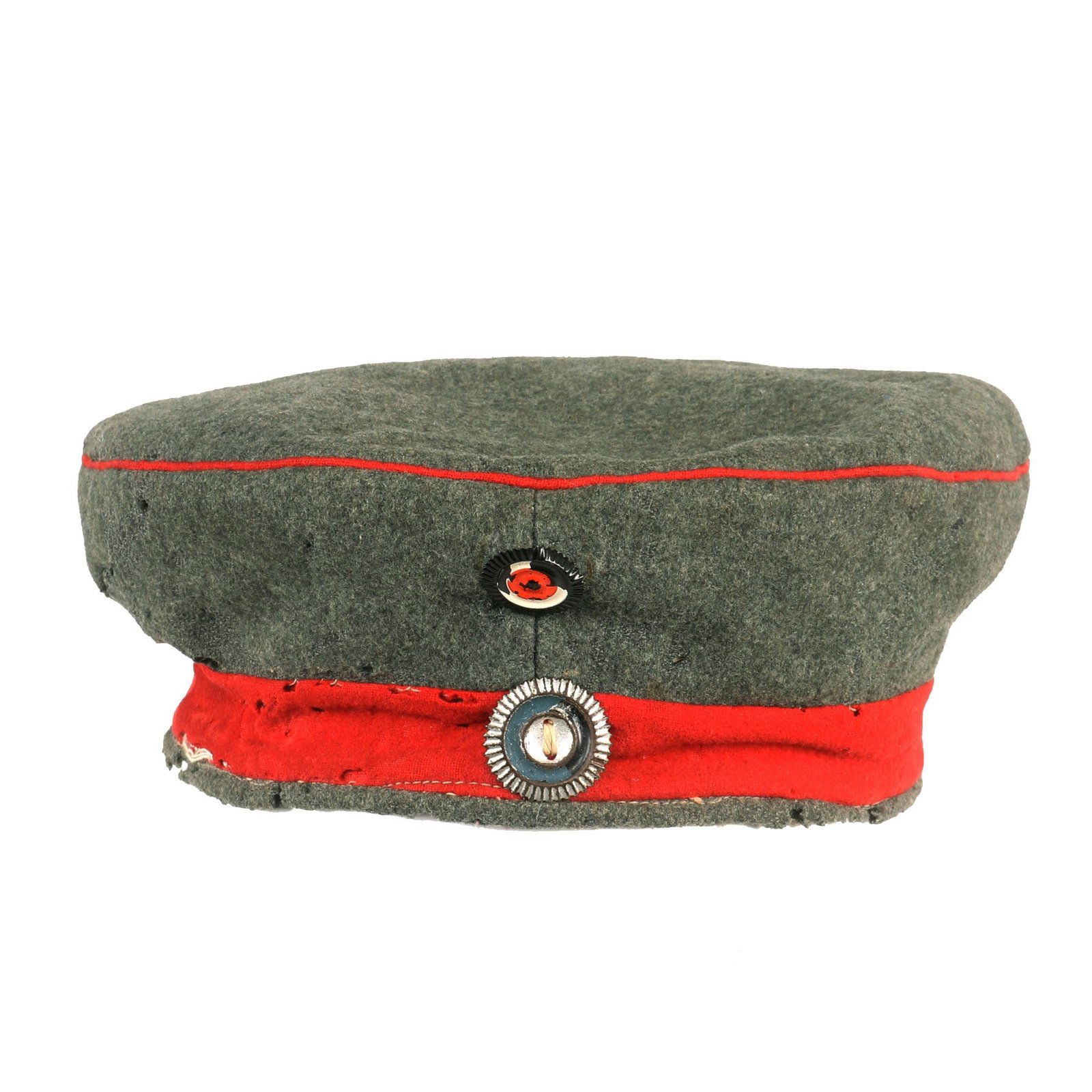 Buy Original Imperial German WWI M1907 Feldmütze Field Cap with Kingdom of Bavaria Cockade - Dated 1917 - Size 58 | Original Firearms Antique For Sale