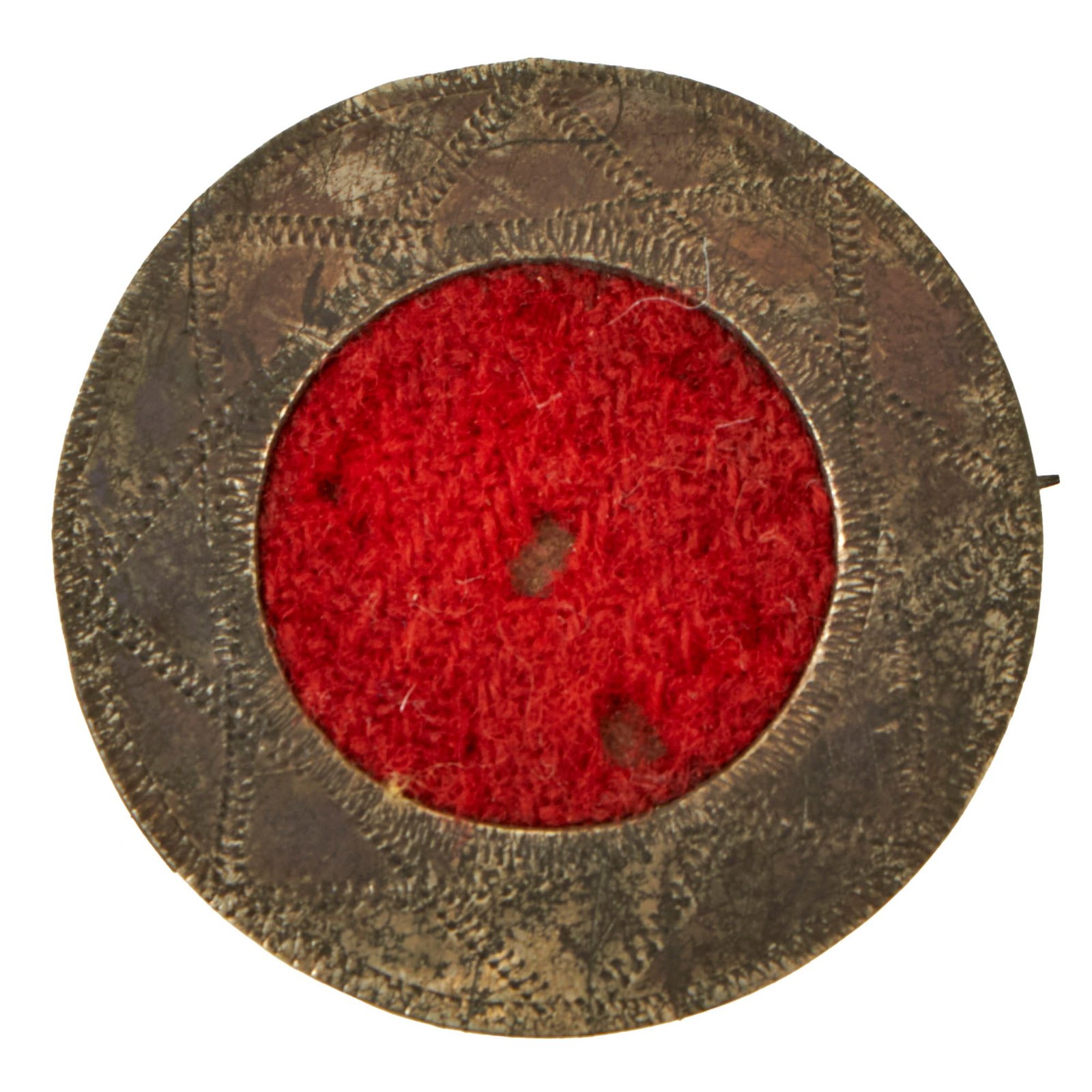 Buy Original U.S. Civil War I Corps (Union Army) 1st Division Uniform Badge with Ornate Metal Frame & Pin | Original Firearms Antique For Sale