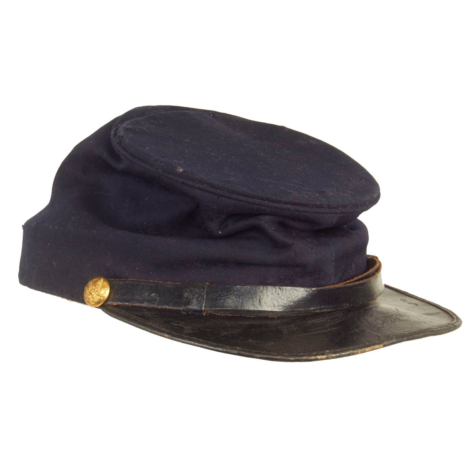 Buy Original U.S. Civil War Commercial Chasseur Style Pattern Kepi With Infantry “I” Side Buttons | Original Firearms Antique For Sale
