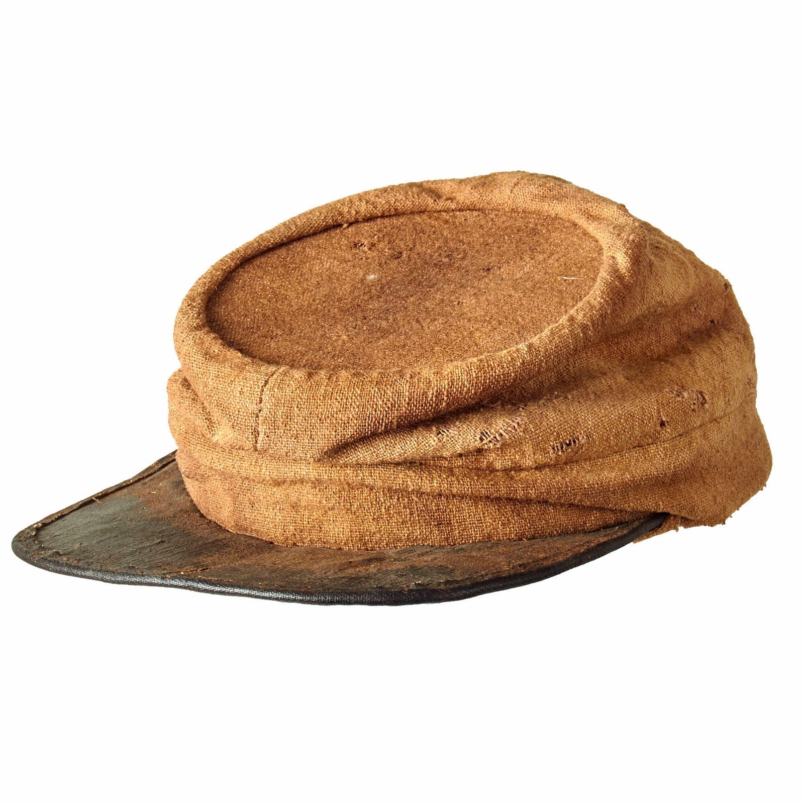 Buy Original U.S. Civil War Confederate Enlistedman’s Richmond Clothing Bureau “Butternut” Kepi | Original Firearms Antique For Sale