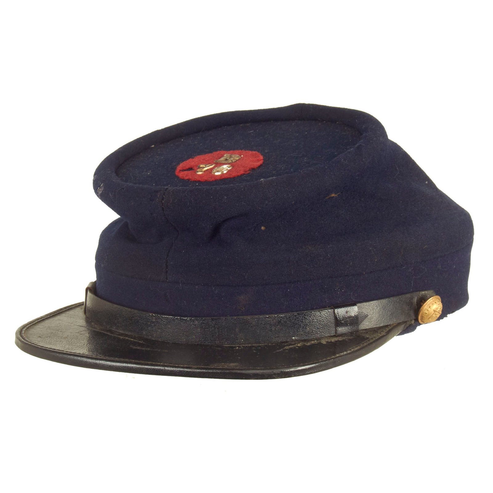Buy Original U.S. Civil War Chasseur Style Pattern Commercial Kepi With 76th New York “B Company” Infantry Regiment Patch | Original Firearms Antique For Sale
