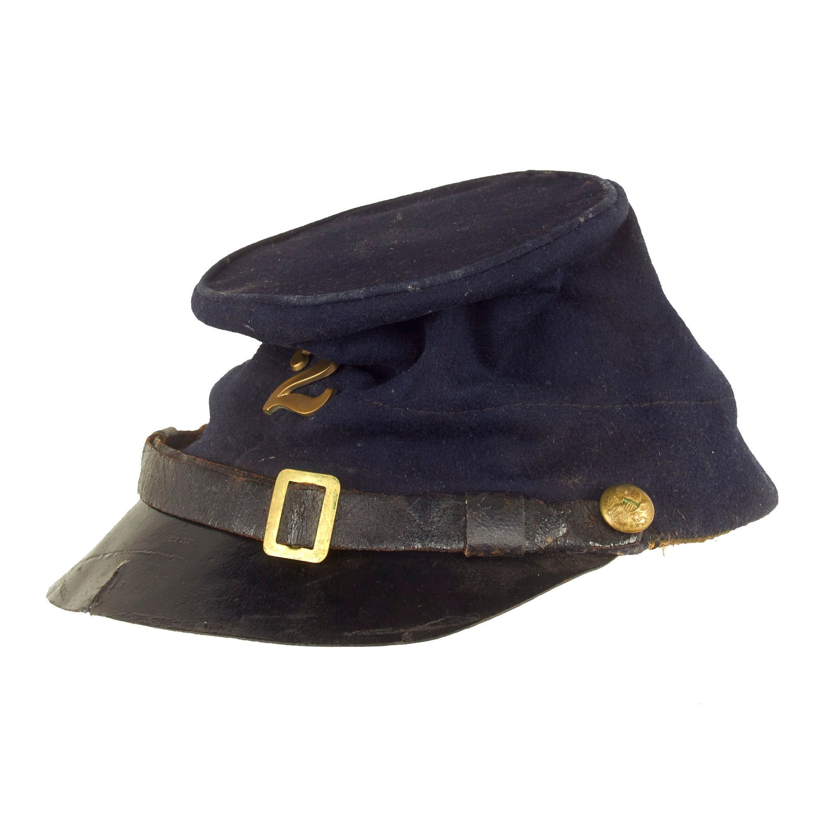 Buy Original U.S. Civil War Federal Issue Regulation 1858 Pattern Forage Cap - Complete | Original Firearms Antique For Sale