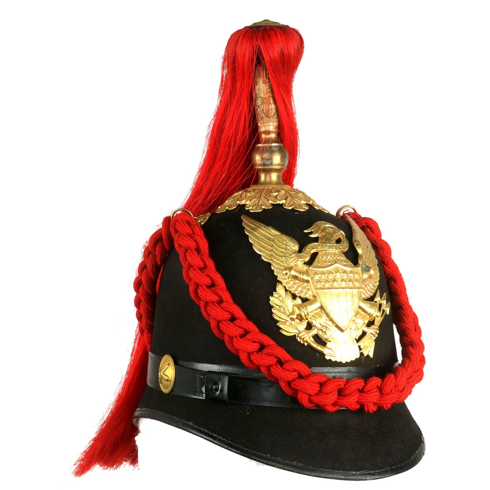Buy Original U.S. Indian Wars Artillery M-1881 Blue Cloth Spiked Pith Helmet With Plume by William Read - Patent Dated 1894 | Original Firearms Antique For Sale
