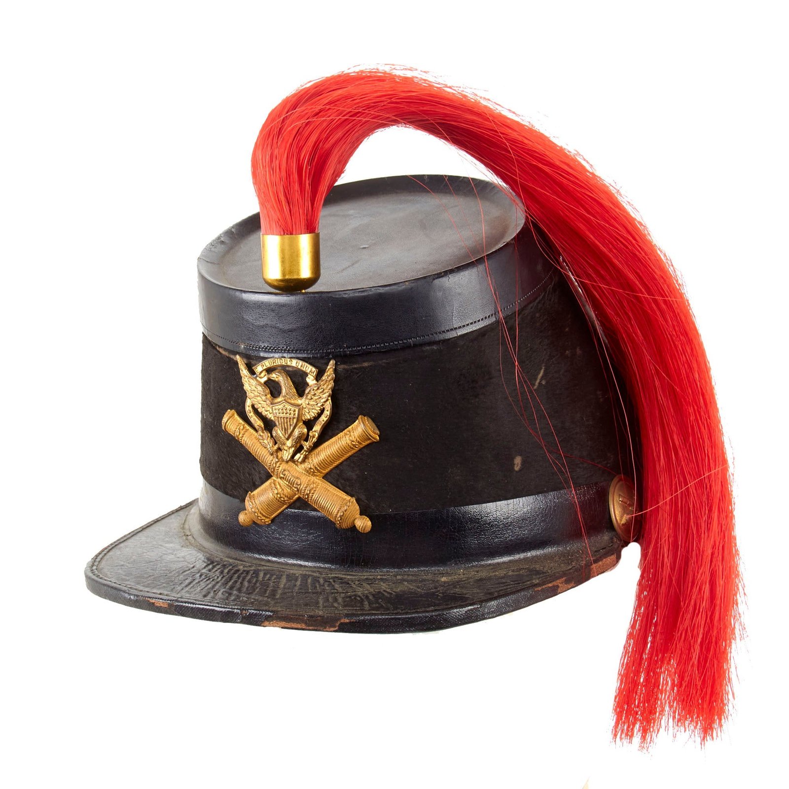 Buy Original U.S. Indian Wars Heavy Artillery Regiment Militia Pattern 1872 Shako With Pattern 1852 Simulated Bullion Insignia | Original Firearms Antique For Sale