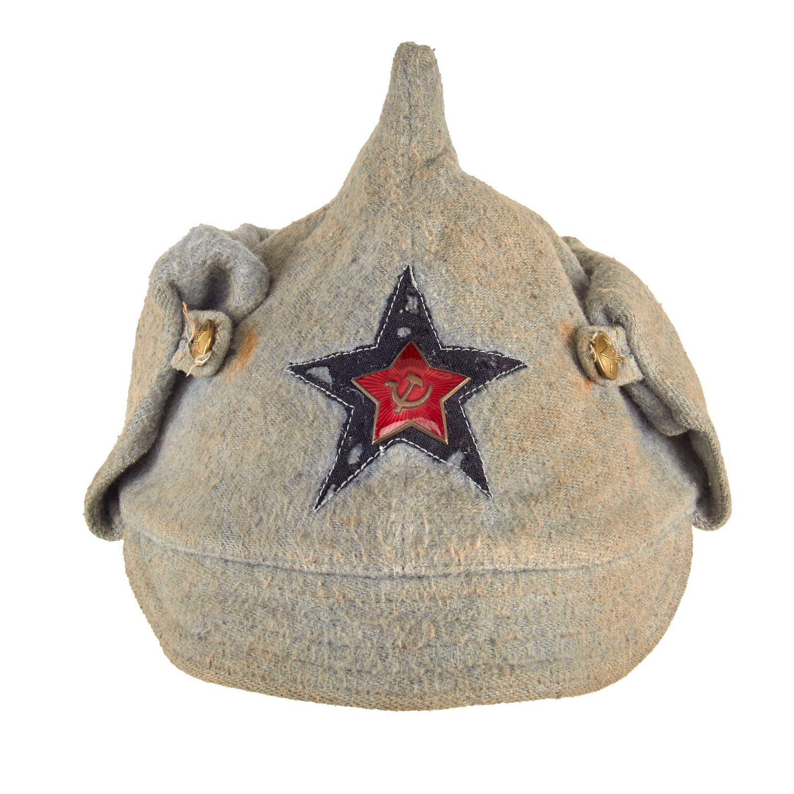 Buy Original Soviet WWII M27 Budenovka Winter Cap - Engineers | Original Firearms Antique For Sale