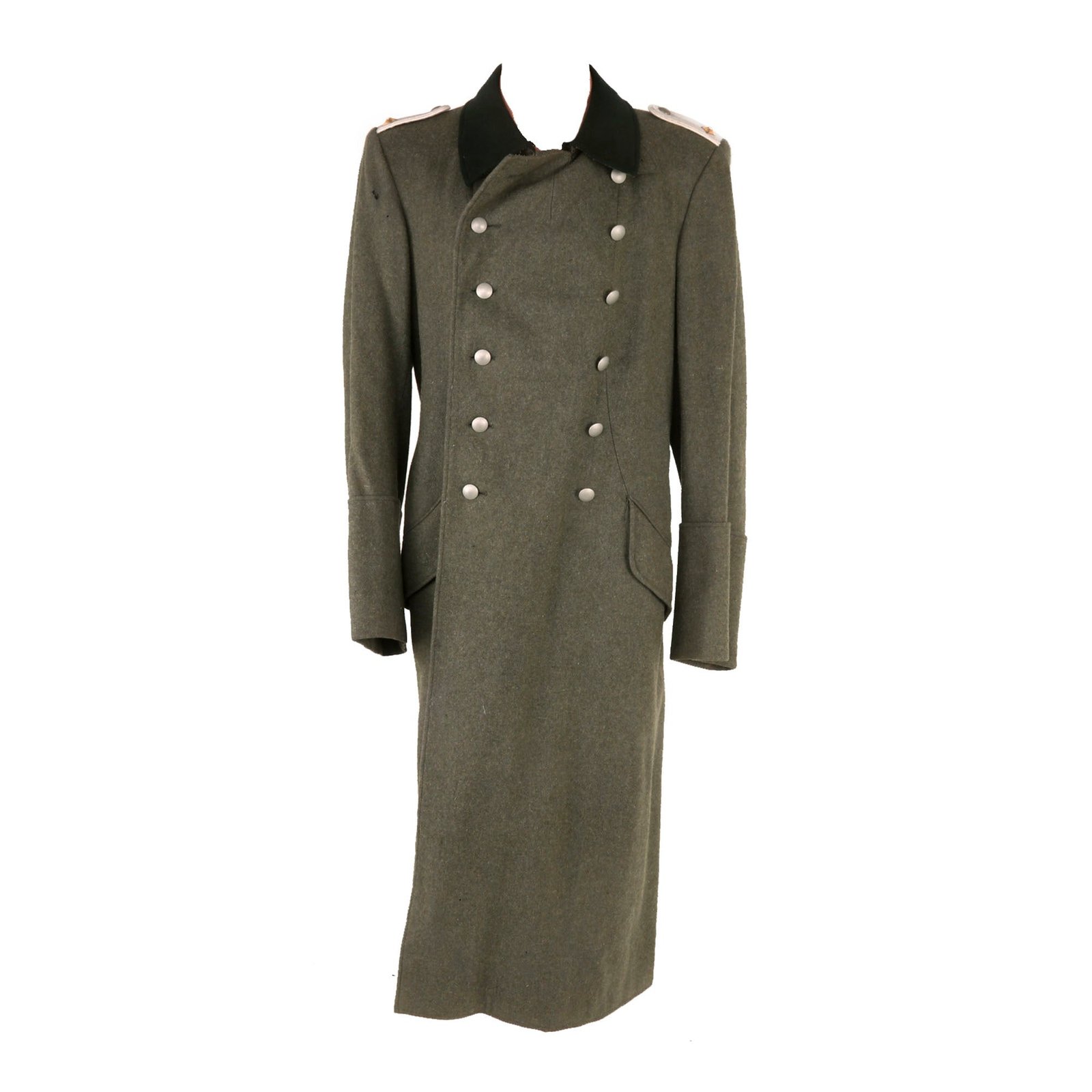 Buy Original German WWII Heer Infantry Oberleutnant Officer's M36 Wool Greatcoat by Philipp Schegger of Munich | Original Firearms Antique For Sale