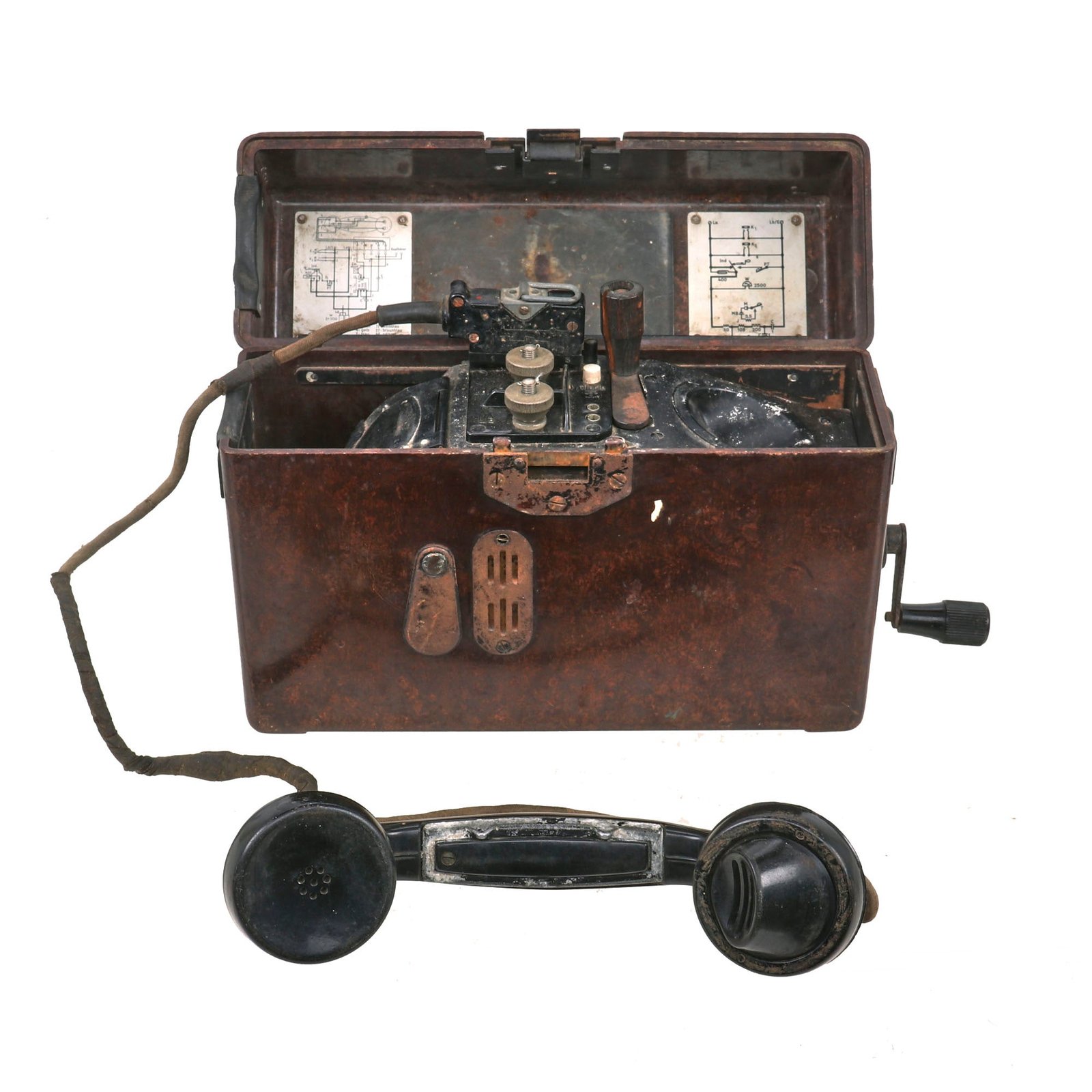 Buy Original German WWII Wehrmacht Model FF33 Field Telephone Dated 1937 - Feldfernsprecher 33 | Original Firearms Antique For Sale