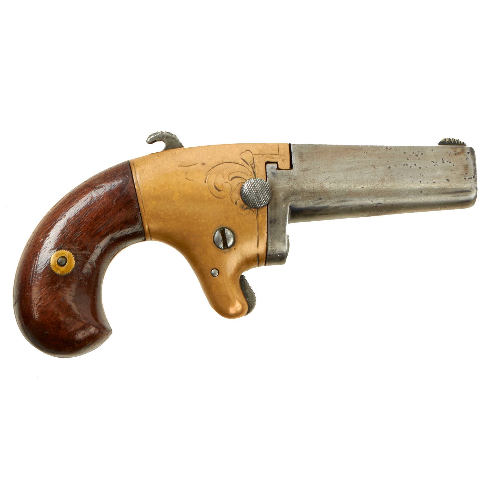 Buy Original U.S. Civil War Era Moore’s Patent National Arms Co. No. 2 Deringer Pocket Pistol in .41 Rimfire - Serial 282 | Original Firearms Antique For Sale