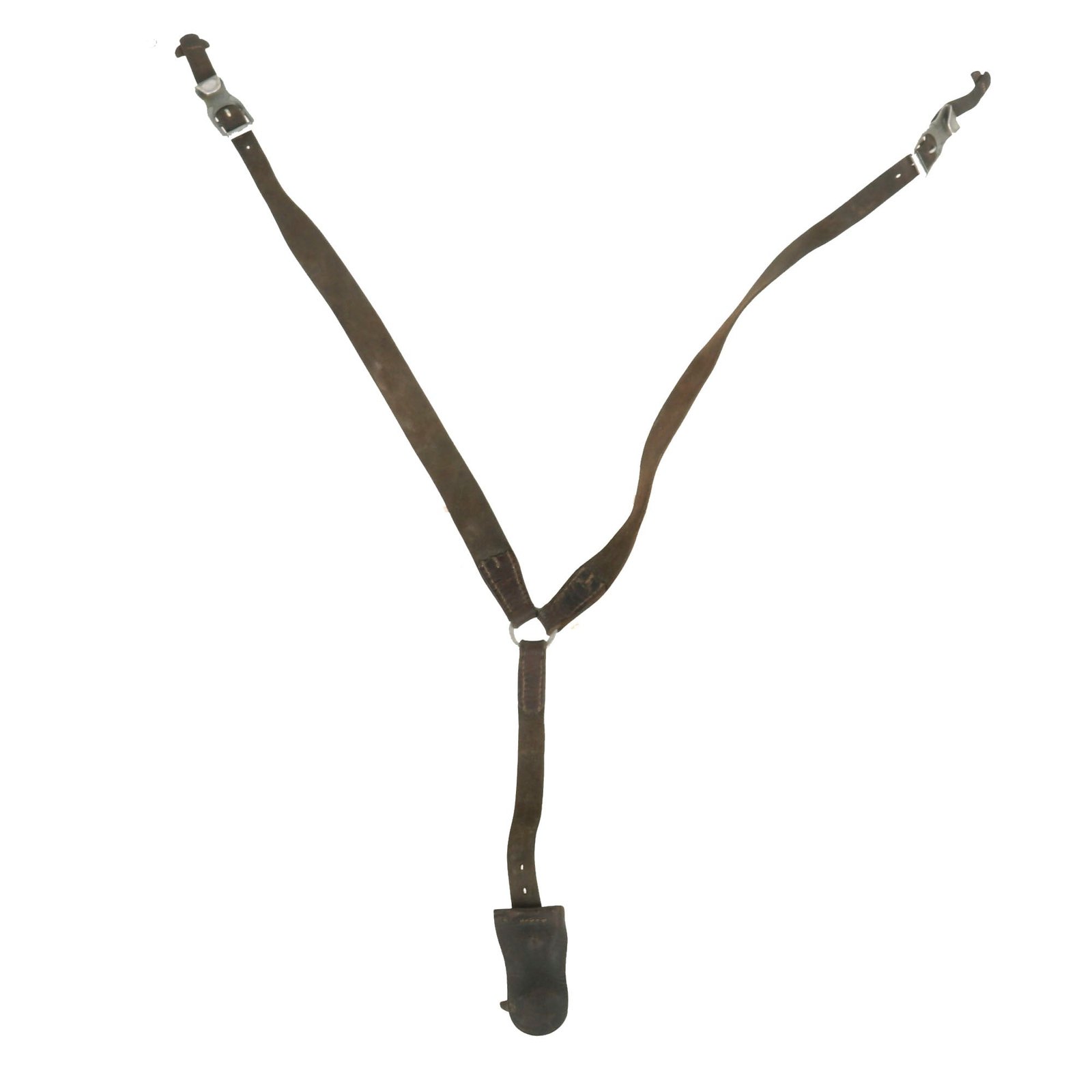 Buy Original German WWII Lightweight Mounted Leather Combat Suspender Y Straps - As Used by Paratroopers, Cavalry, Armor Crews & Others | Original Firearms Antique For Sale