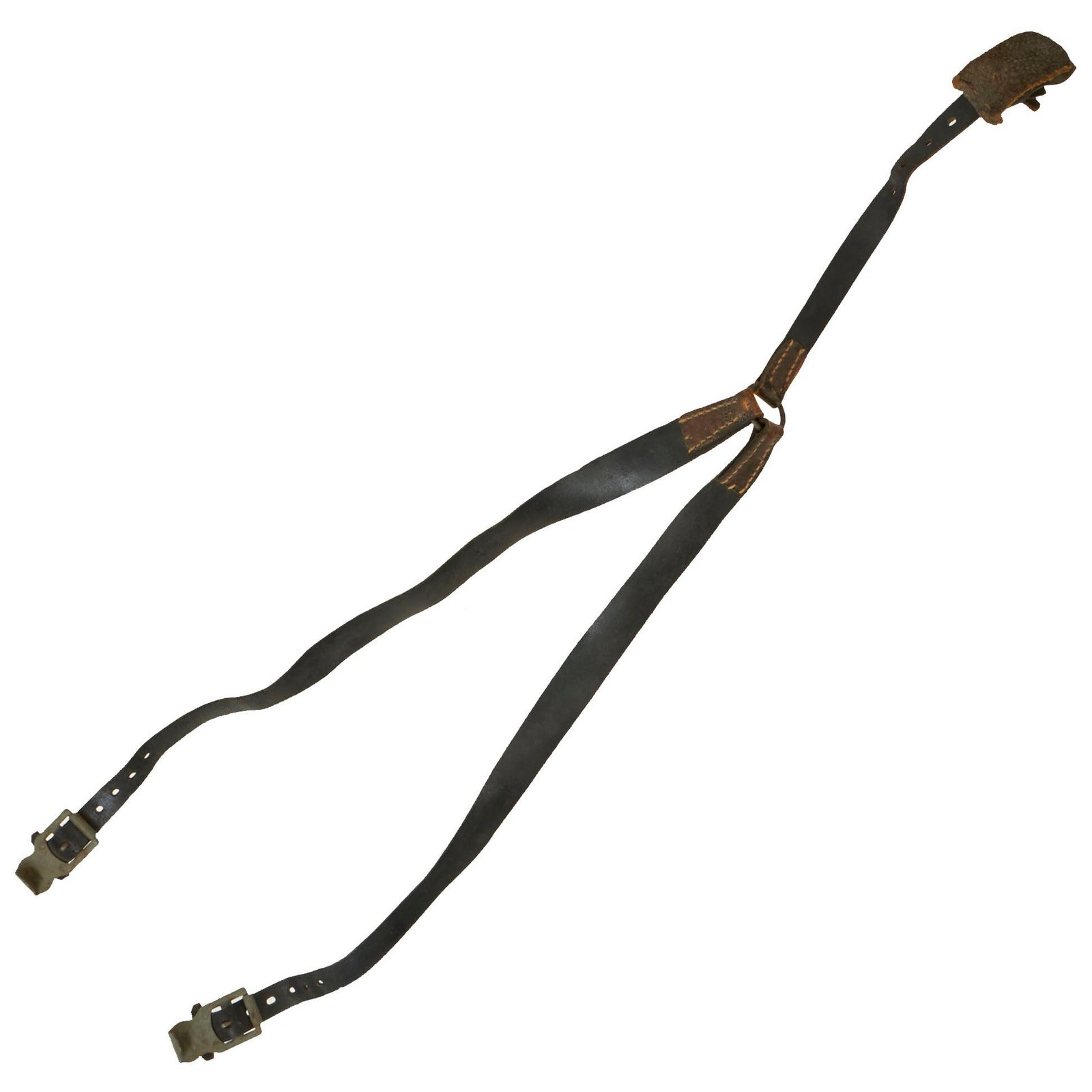 Buy Original German WWII Lightweight (Mounted) Leather Combat Suspender Y Straps - As Used by Paratroopers, Cavalry, Armor Crews & Others | Original Firearms Antique For Sale