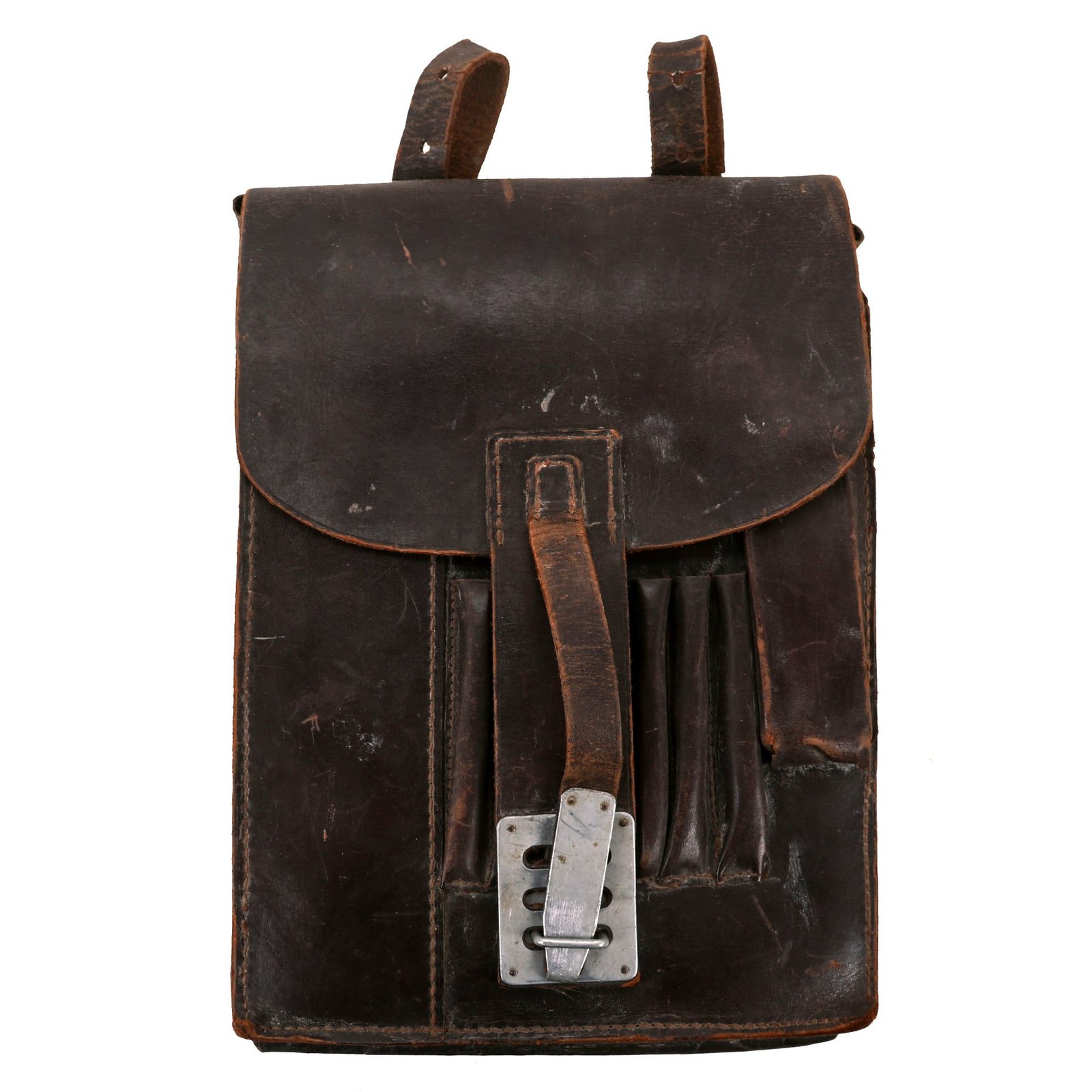 Buy Original German WWII Melde Kartentasche M35 Map/Dispatch Leather Case With Original Contents | Original Firearms Antique For Sale