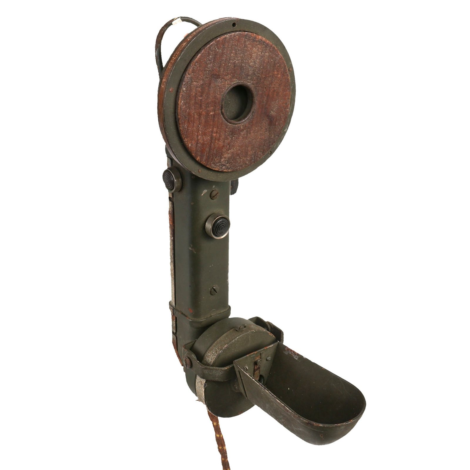 Buy Original German WWI Imperial German ArmeeFernsprecher Alter Art Model 1905 Trench Phone Receiver | Original Firearms Antique For Sale