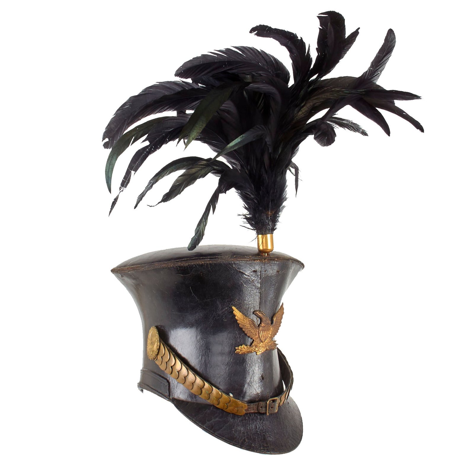 Buy Original U.S. Seminole Wars Era Model 1824 Bell Crown “Tar Bucket” Shako | Original Firearms Antique For Sale