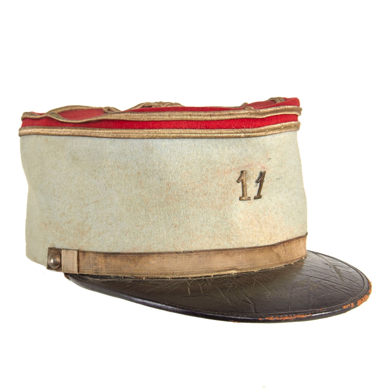 Buy Original French WWI Era Model 1886 Officers 11th Infantry Regiment Kepi | Original Firearms Antique For Sale
