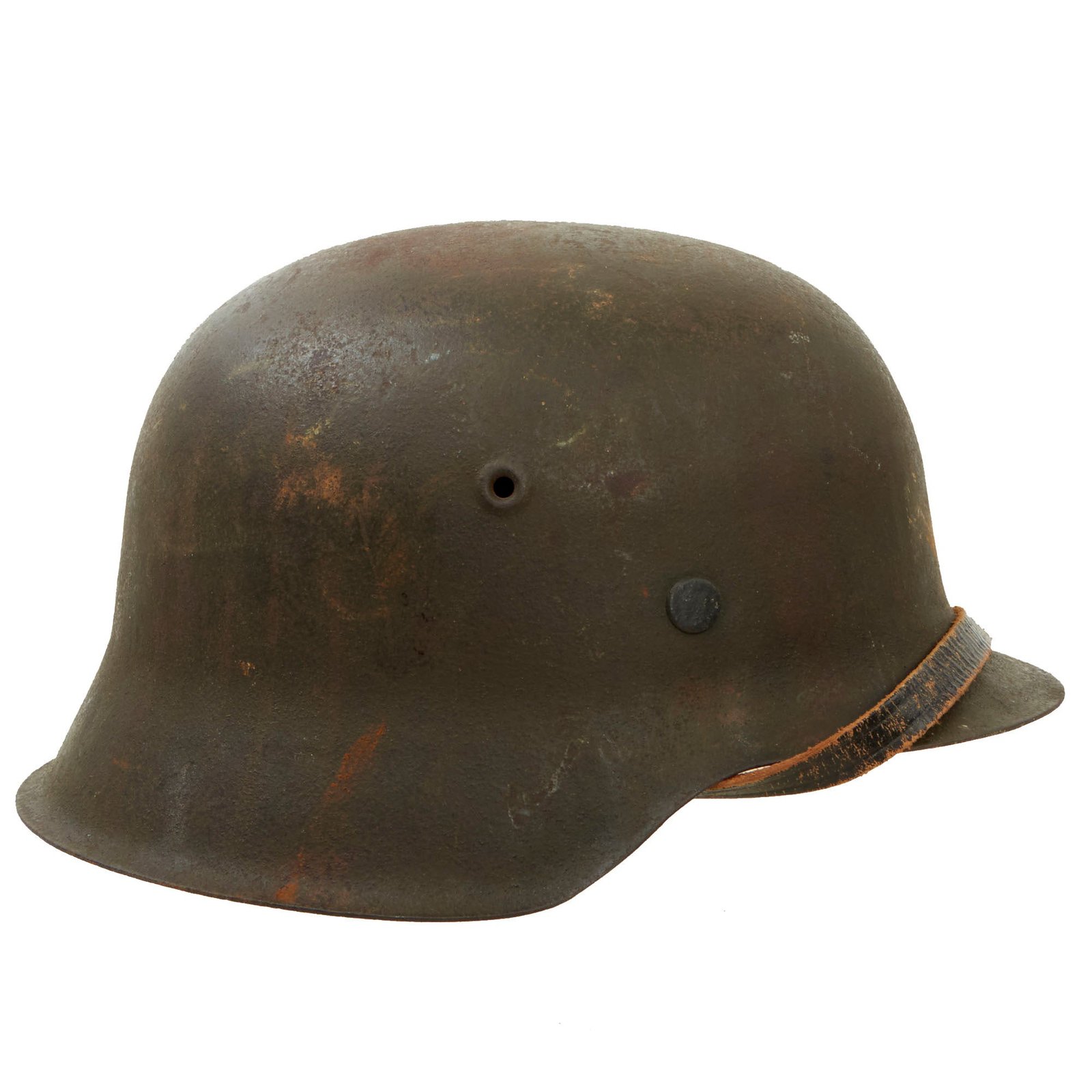 Buy Original German WWII M42 Army Heer "No Decal" Helmet with Liner & Chinstrap - ckl64 | Original Firearms Antique For Sale