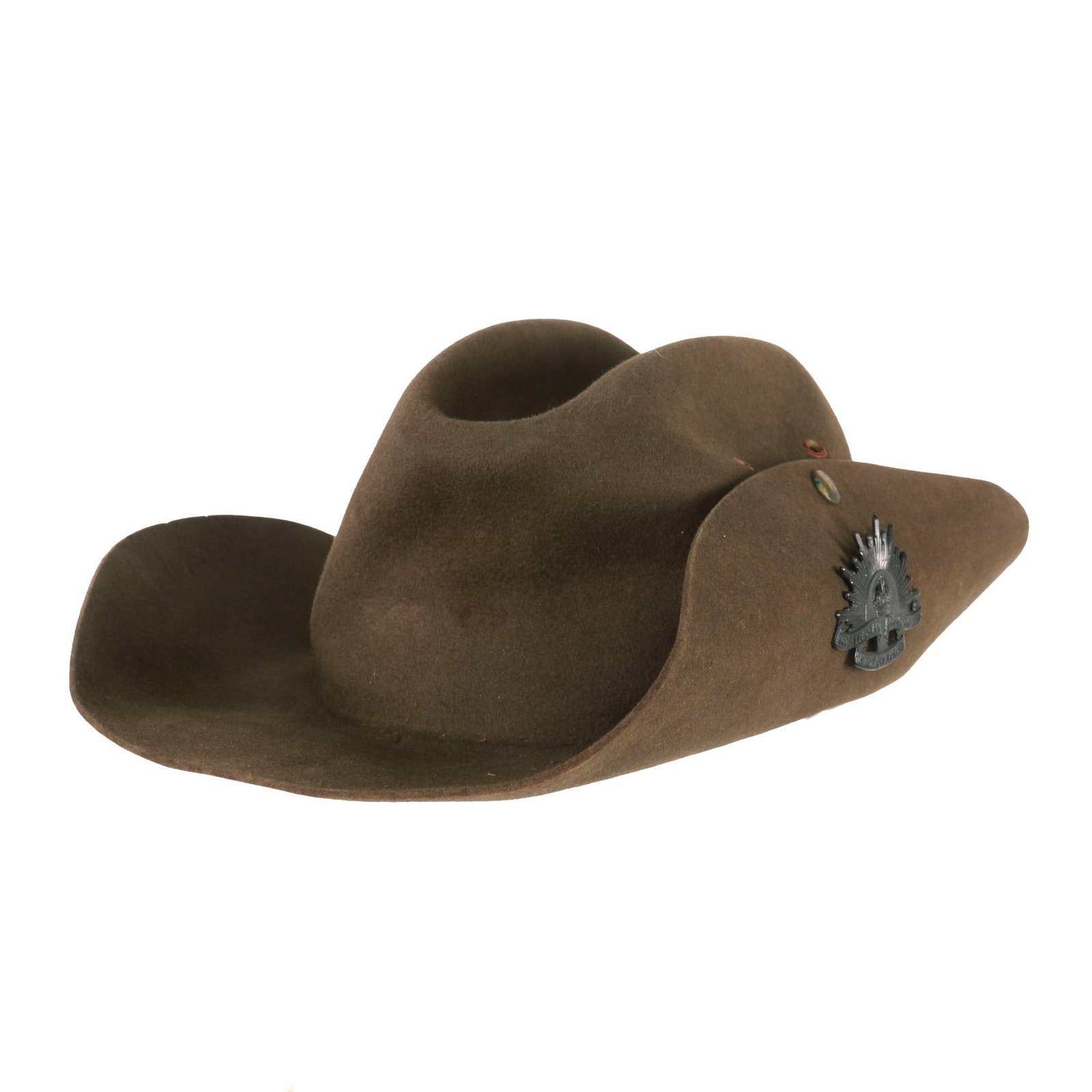 Buy Original WWII Australian Slouch Hat with Correct WWII Badge | Original Firearms Antique For Sale