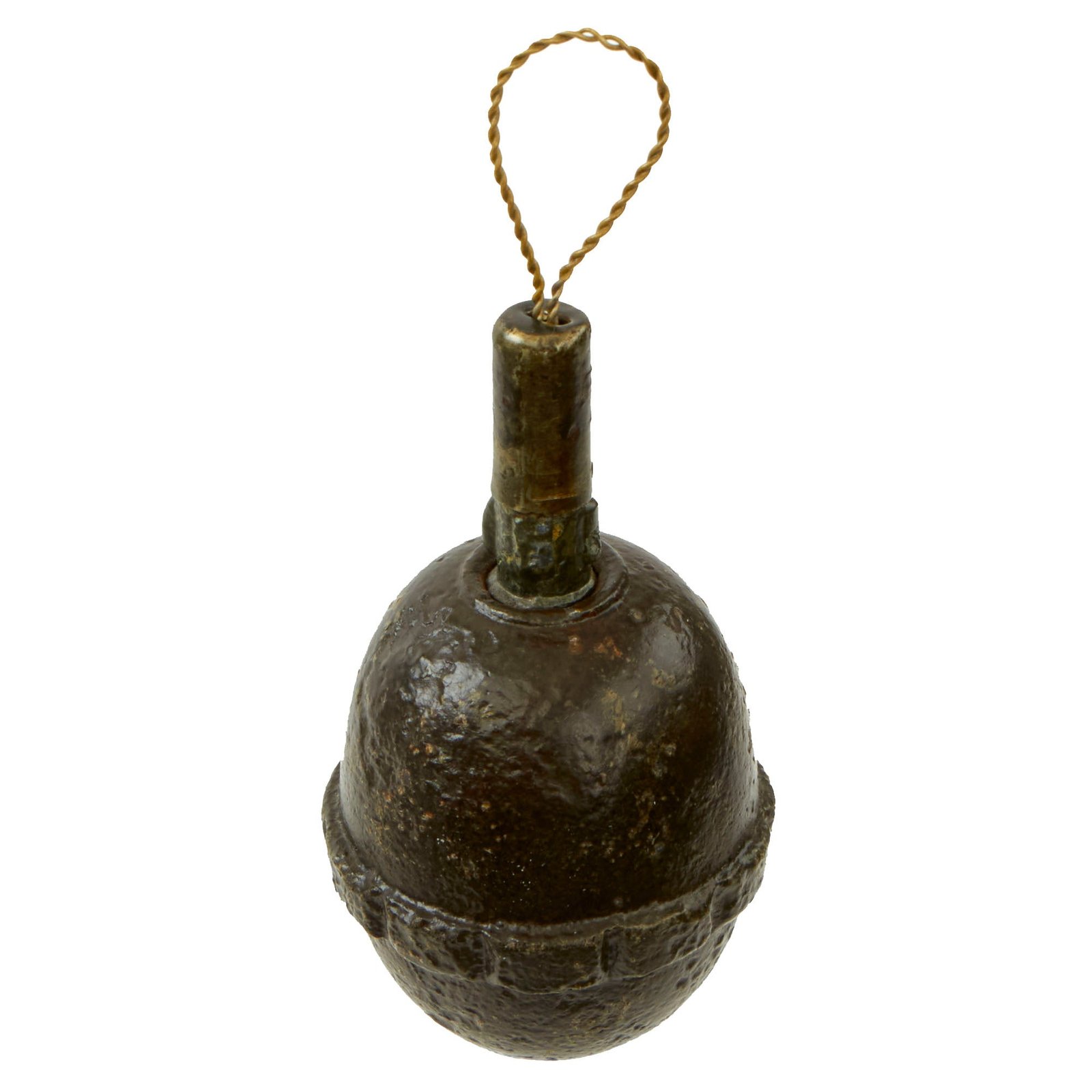 Buy Original German WWI Model 1917 n/A Inert Egg Hand Fragmentation Grenade - Eierhandgranate | Original Firearms Antique For Sale