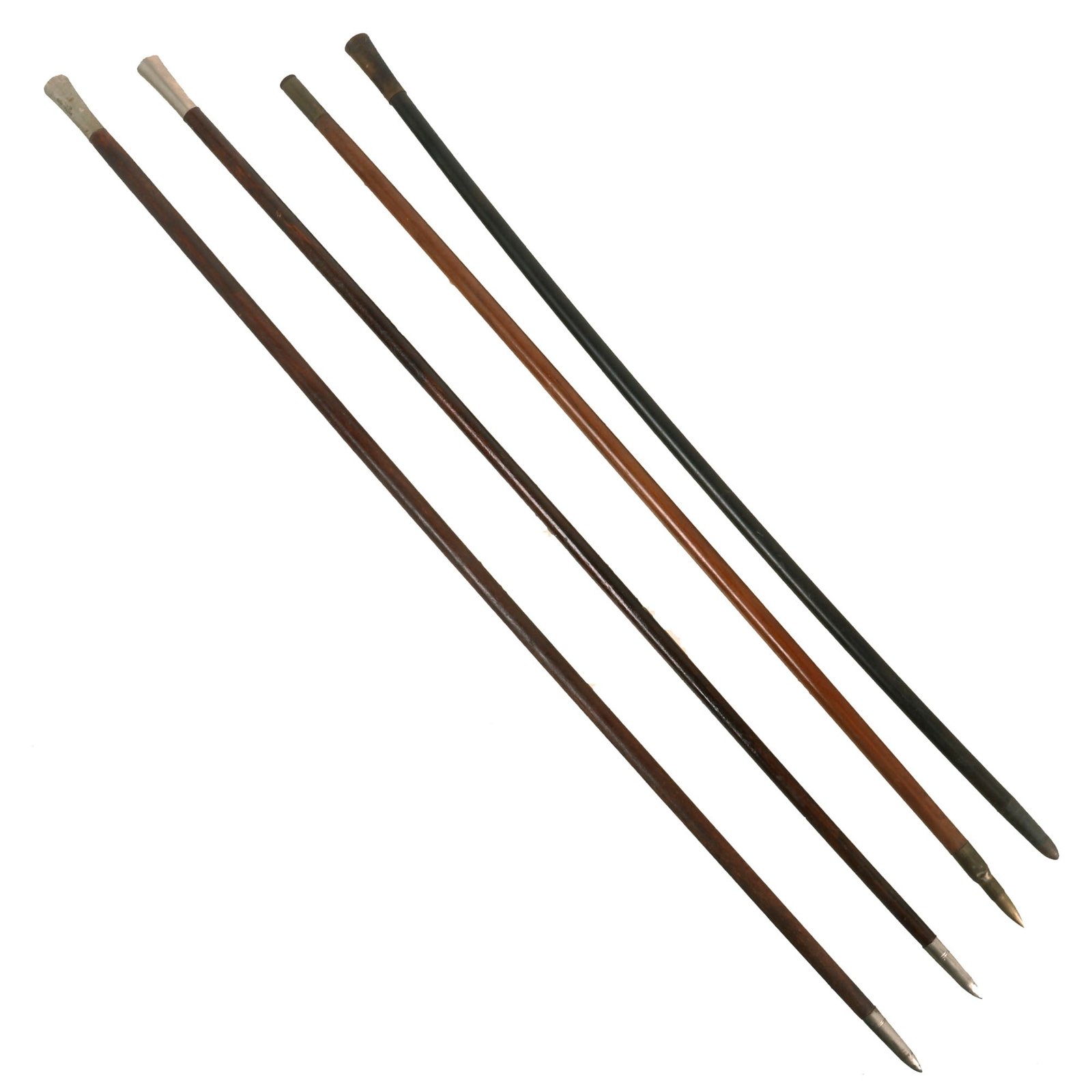 Buy Original U.S. WWI Lot of Four (4) Officers’ Swagger Sticks Made from Bullets | Original Firearms Antique For Sale