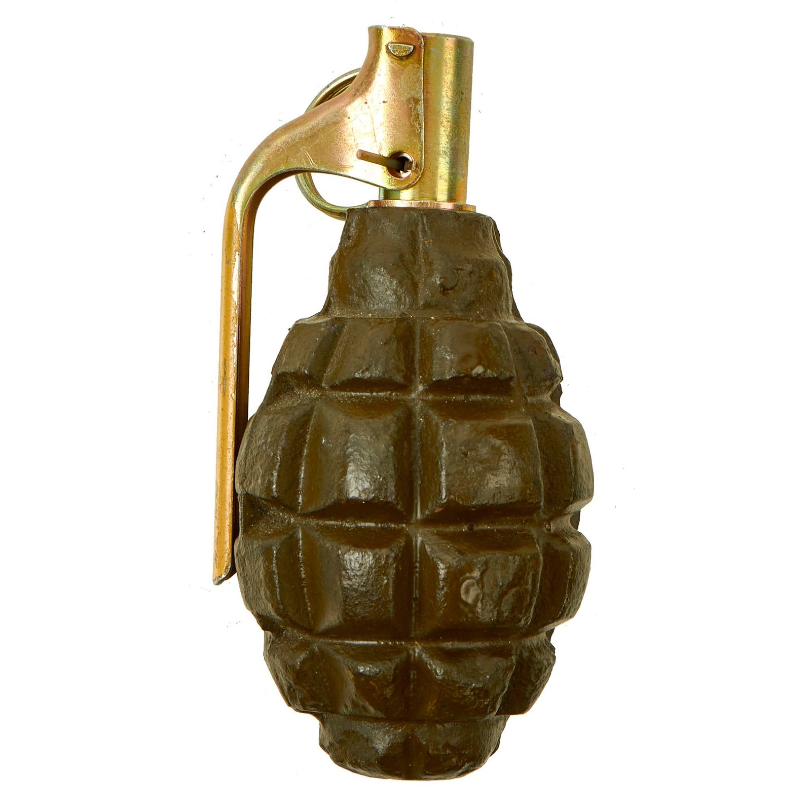 Buy Original Post-WWII Soviet/Communist Bloc F1 Hand Fragmentation Grenade With Fuse - Inert | Original Firearms Antique For Sale
