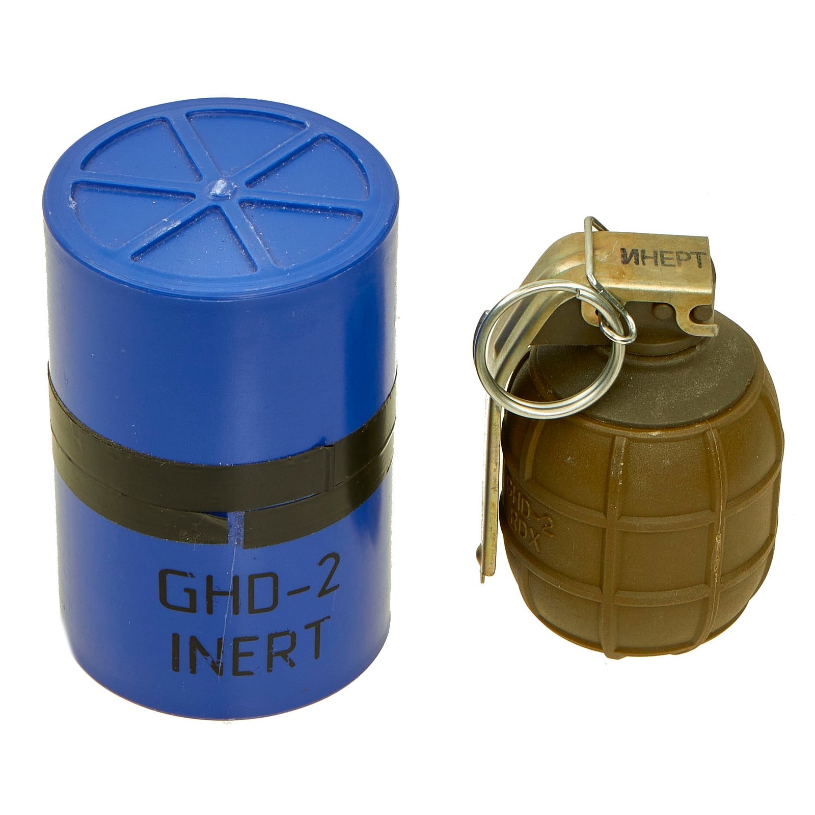 Buy Original Bulgarian Inert GHD-2 Hand Grenade With Fuse and Plastic Transportation/Storage Case | Original Firearms Antique For Sale