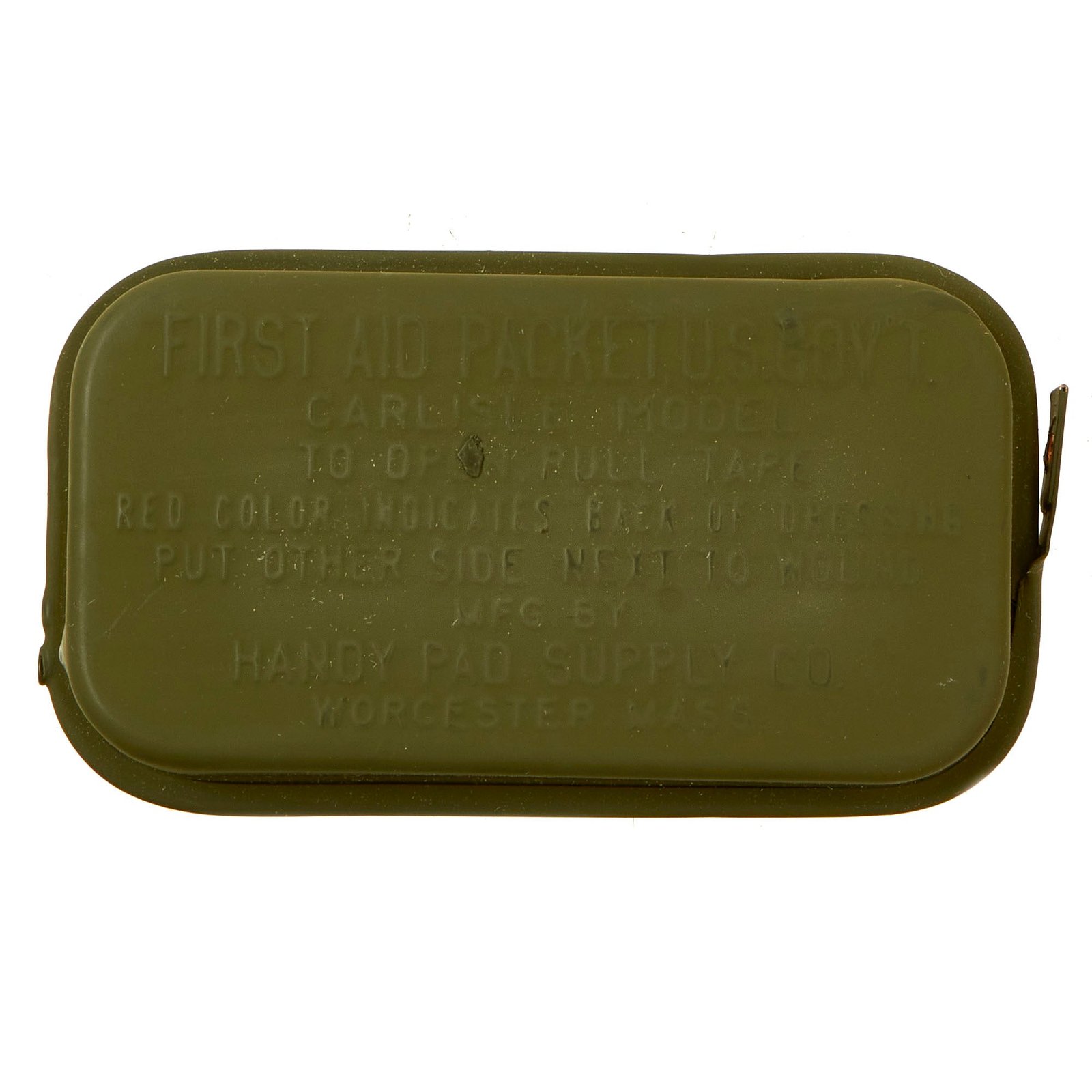 Buy Original U.S. WWII Unissued & Sealed Carlisle Model Bandage First Aid Packet | Original Firearms Antique For Sale