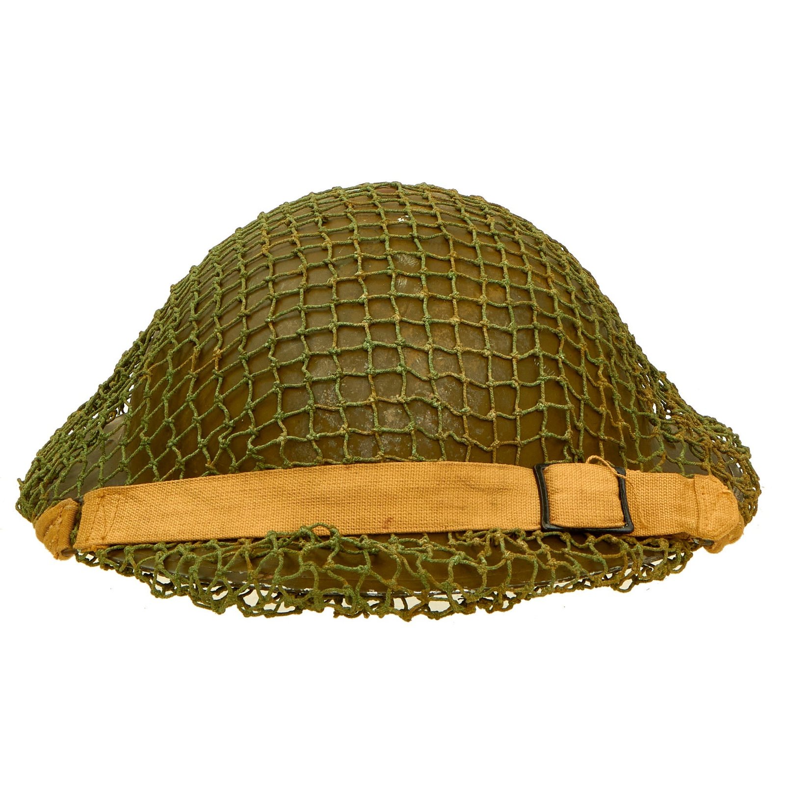 Buy Original Canadian WWII Unissued Brodie MkII Steel Helmet Complete with Helmet Net by Canadian Motor Lamp Company - Dated 1940 | Original Firearms Antique For Sale
