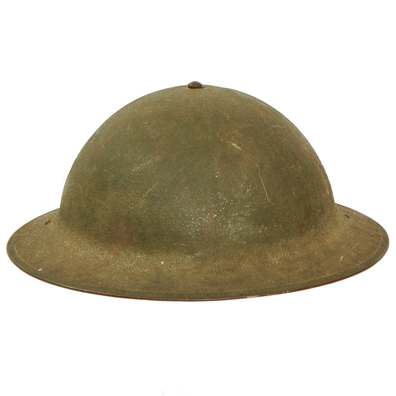 Buy Original U.S. WWII Named M1917A1 Complete Kelly Helmet with Textured Paint - Pvt. William Dokulil, Wounded During Operation Husky, Sicily August 1943 | Original Firearms Antique For Sale