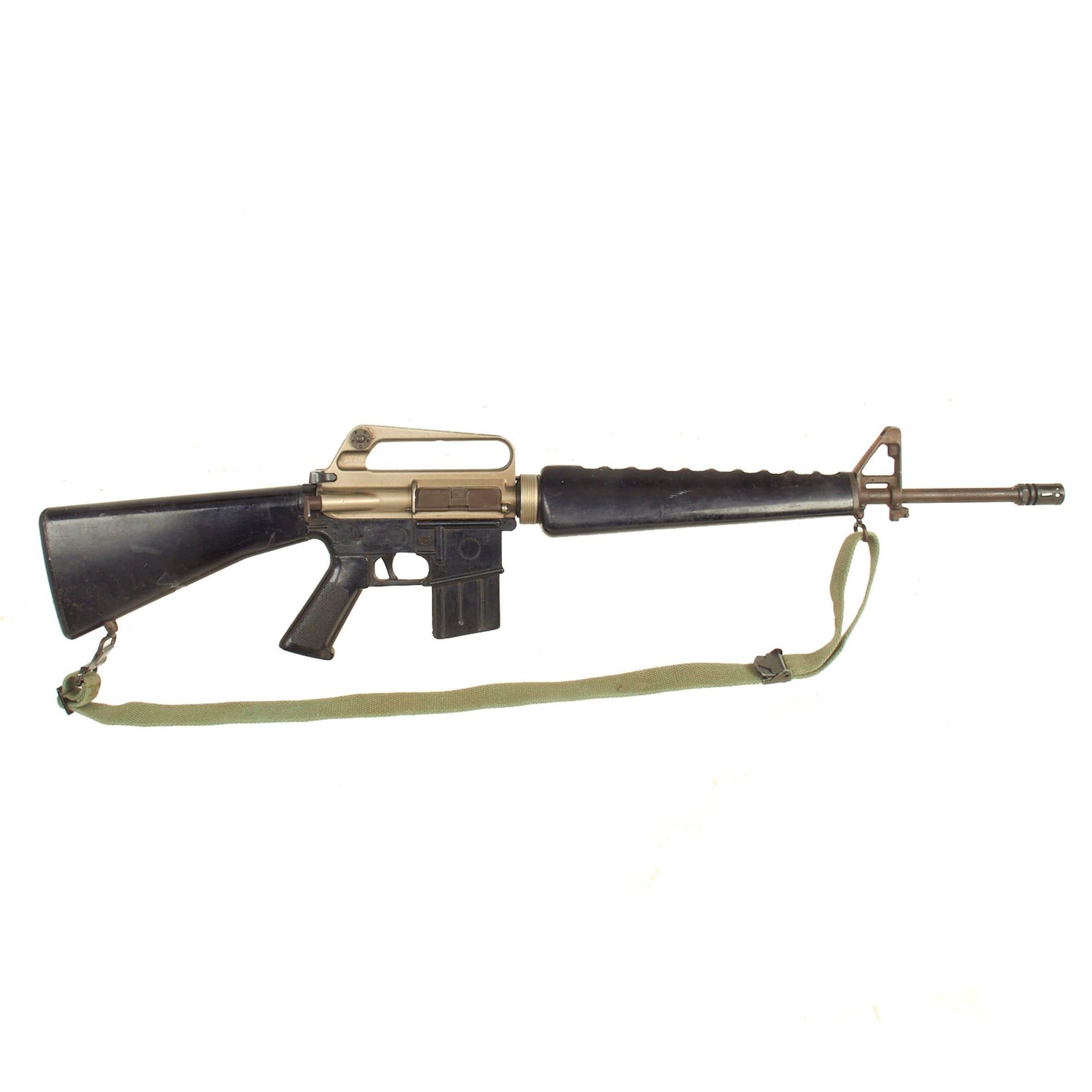 Buy Original U.S. M16A1 AR-15 Rubber Duck Molded Training Rifle With Real Upper Receiver and Barrel | Original Firearms Antique For Sale